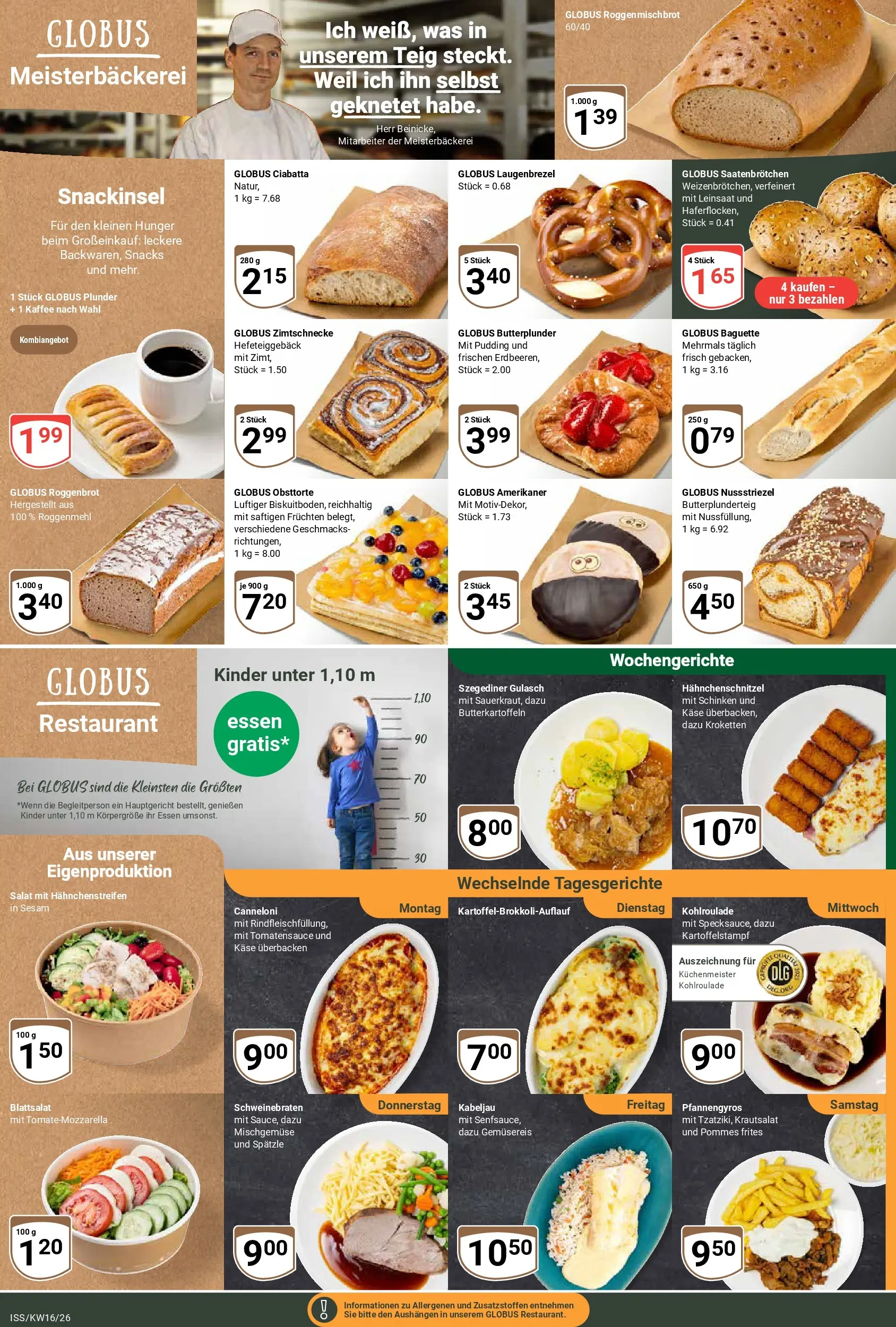 Globus Prospekt Isserstedt	 (ab 12.04.2026) » Angebote online | Seite: 5 | Produkte: Kaffee, Baguette, Pudding, Schinken