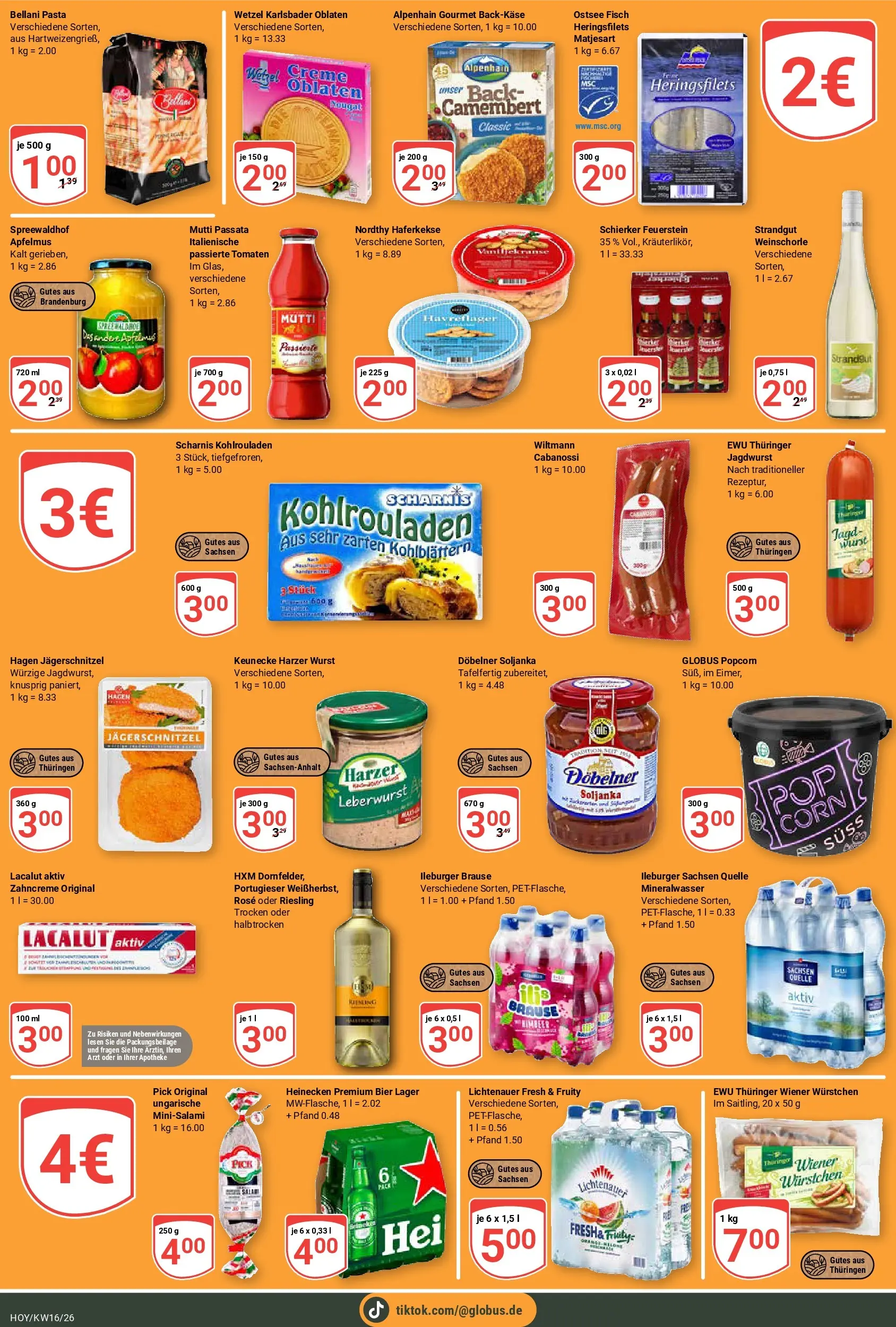 Globus Prospekt Hoyerswerda	 (ab 12.04.2026) » Angebote online | Seite: 20 | Produkte: Bier, Mineralwasser, Creme, Weinschorle