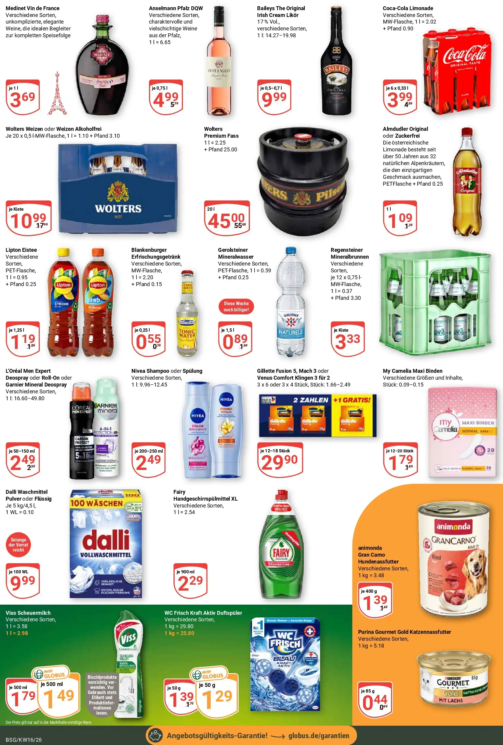 Globus Prospekt Braunschweig	 (ab 12.04.2026) » Angebote online | Seite: 5 | Produkte: Limonade, Spülung, Mineralwasser, Lachs