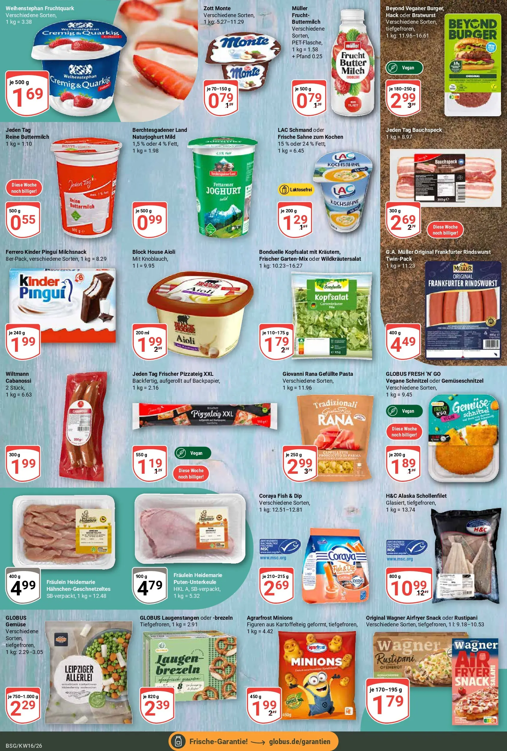Globus Prospekt Braunschweig	 (ab 12.04.2026) » Angebote online | Seite: 10 | Produkte: Buttermilch, Milch, Gemüse, Sahne