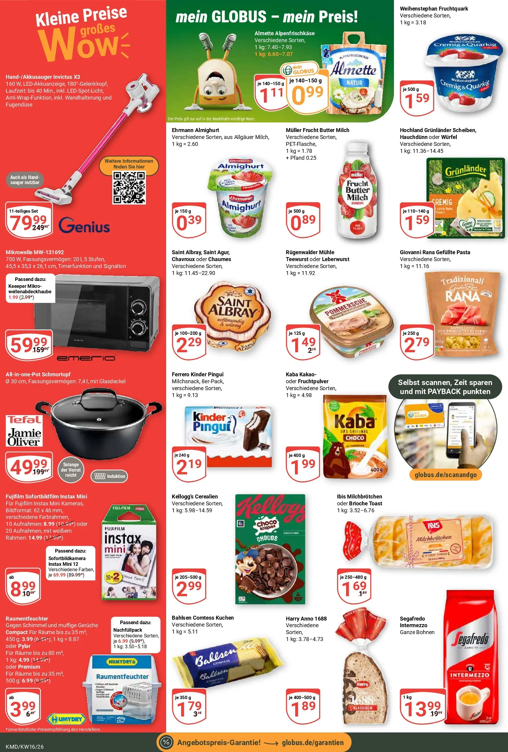 Globus Prospekt Köln	 (ab 13.04.2026) » Angebote online | Seite: 2 | Produkte: Milch, Butter, Kellogg's, Kuchen