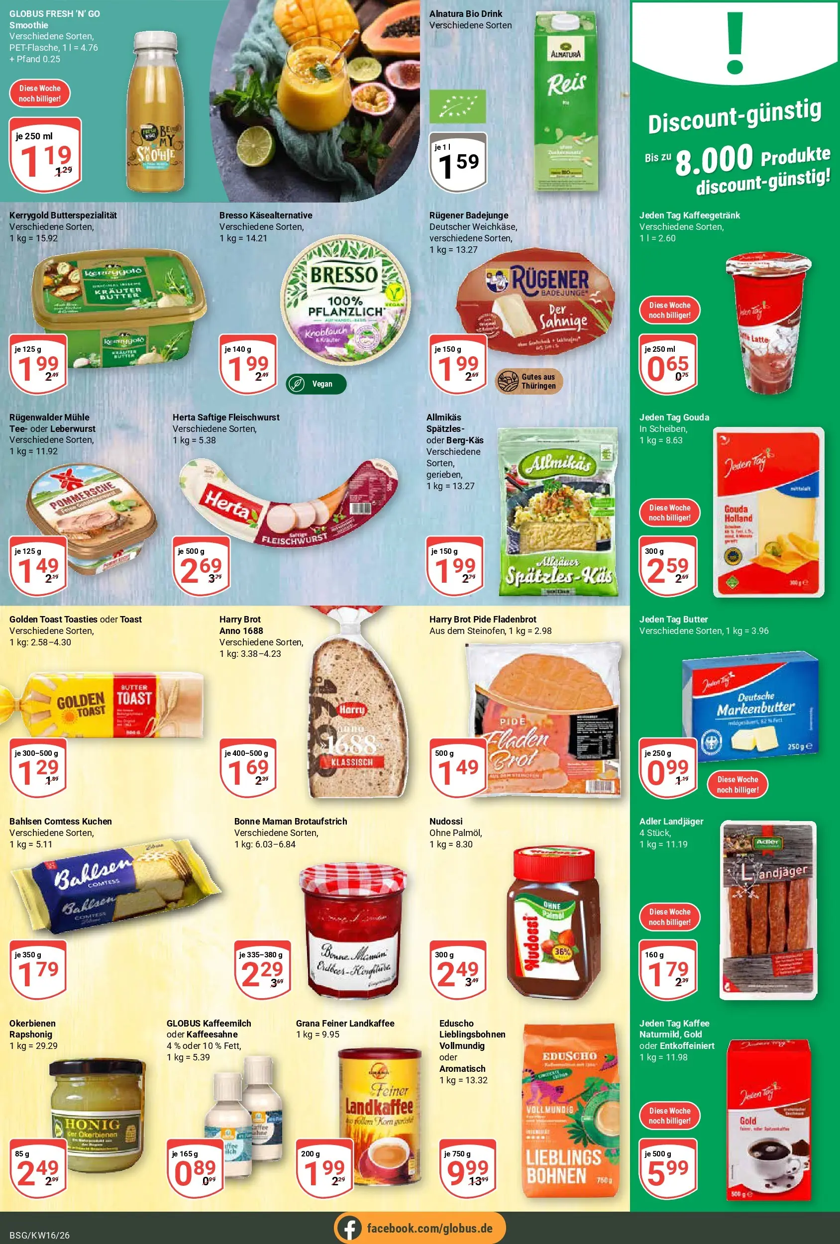 Globus Prospekt Braunschweig	 (ab 12.04.2026) » Angebote online | Seite: 12 | Produkte: Kaffee, Gouda, Lätta, Kuchen