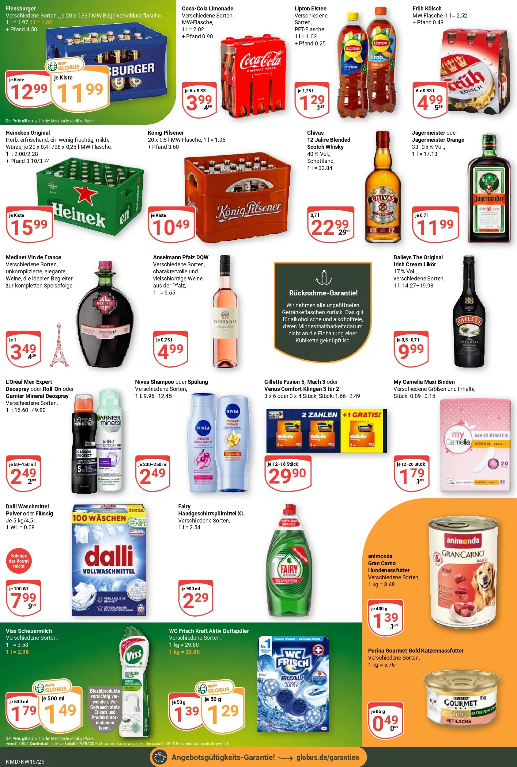 Globus Prospekt Köln	 (ab 13.04.2026) » Angebote online | Seite: 4 | Produkte: Whisky, Burger, Shampoo, Flensburger