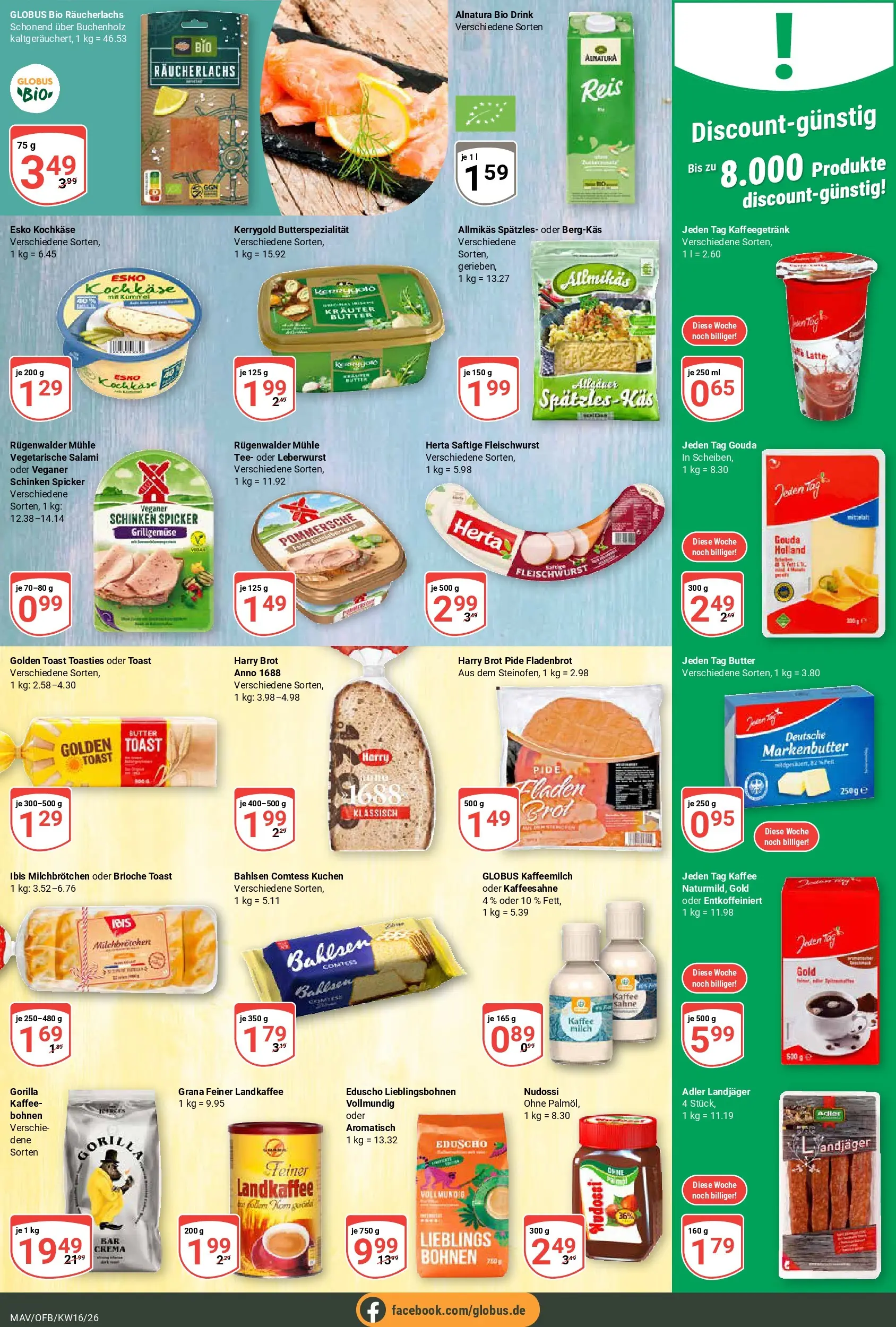 Globus Prospekt Mannheim	 (ab 12.04.2026) » Angebote online | Seite: 12 | Produkte: Mühle, Salami, Tee, Kuchen