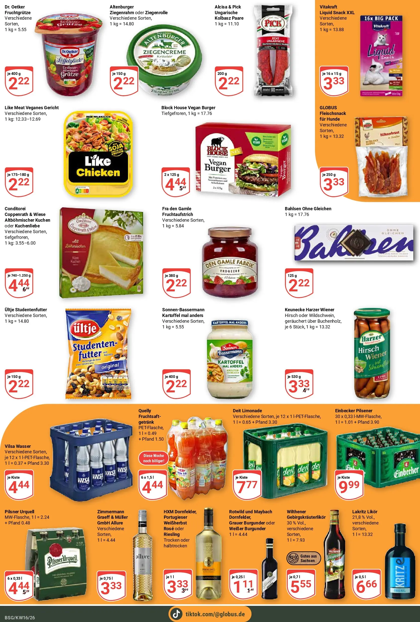 Globus Prospekt Braunschweig	 (ab 12.04.2026) » Angebote online | Seite: 18 | Produkte: Wilthener, Burger, Limonade, Pilsner urquell