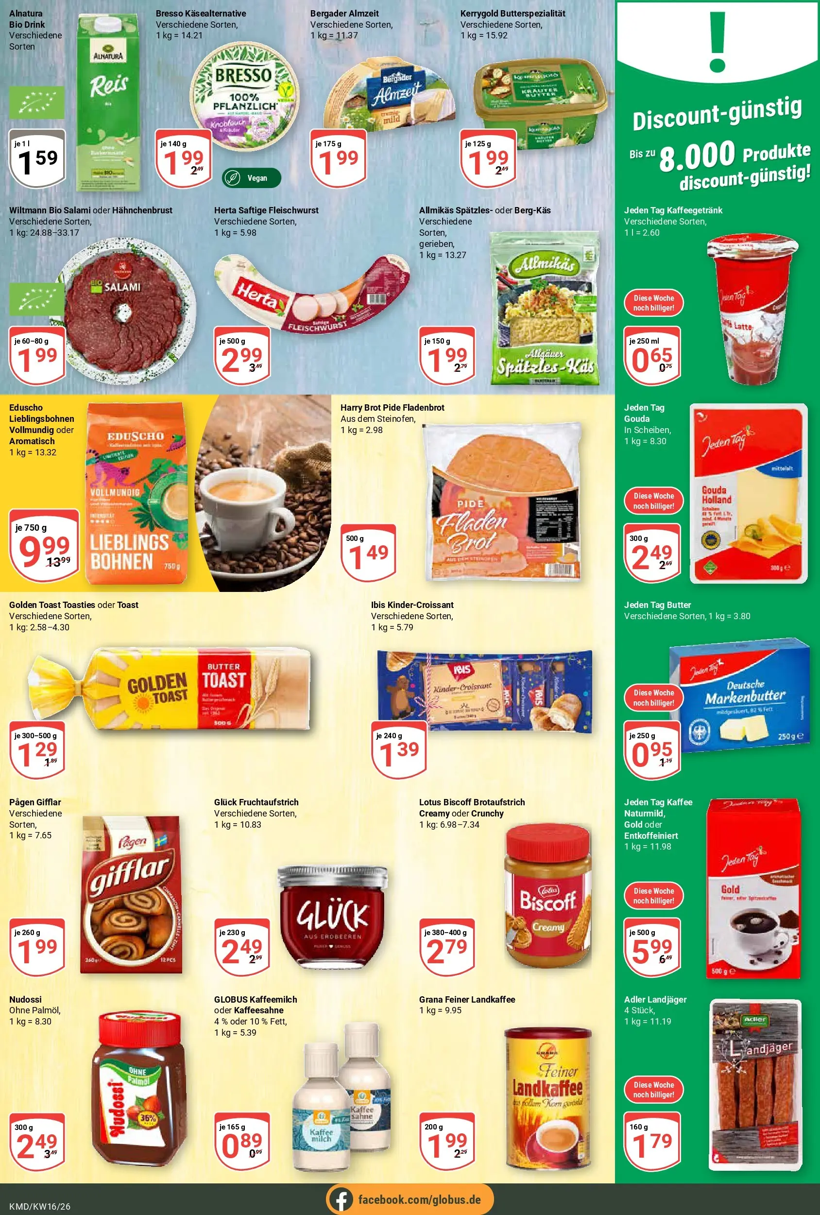 Globus Prospekt Köln	 (ab 13.04.2026) » Angebote online | Seite: 11 | Produkte: Toast, Knoblauch, Brot, Salami