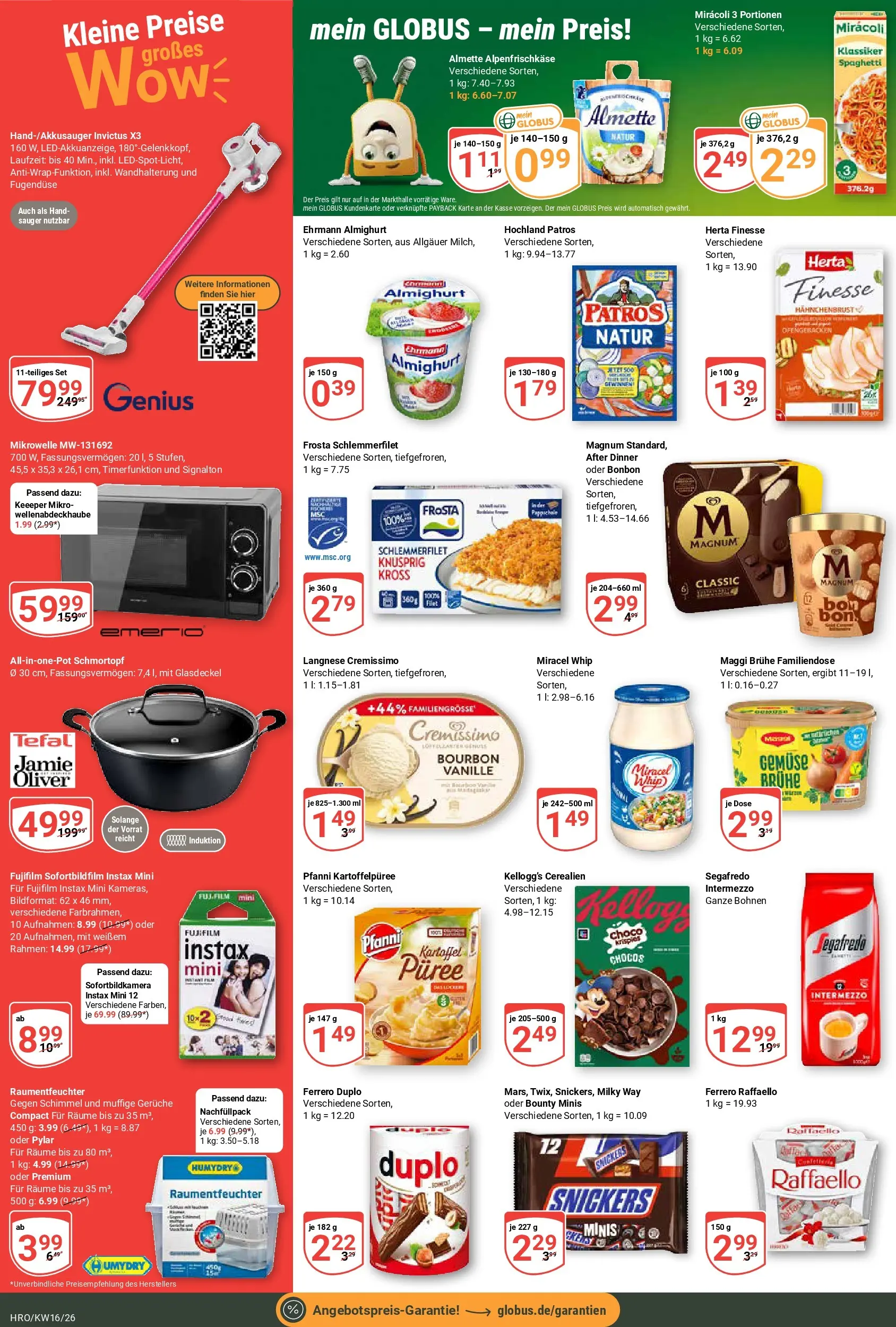 Globus Prospekt Rostock	 (ab 12.04.2026) » Angebote online | Seite: 2 | Produkte: Raffaello, Mikrowelle, Cremissimo, Snickers