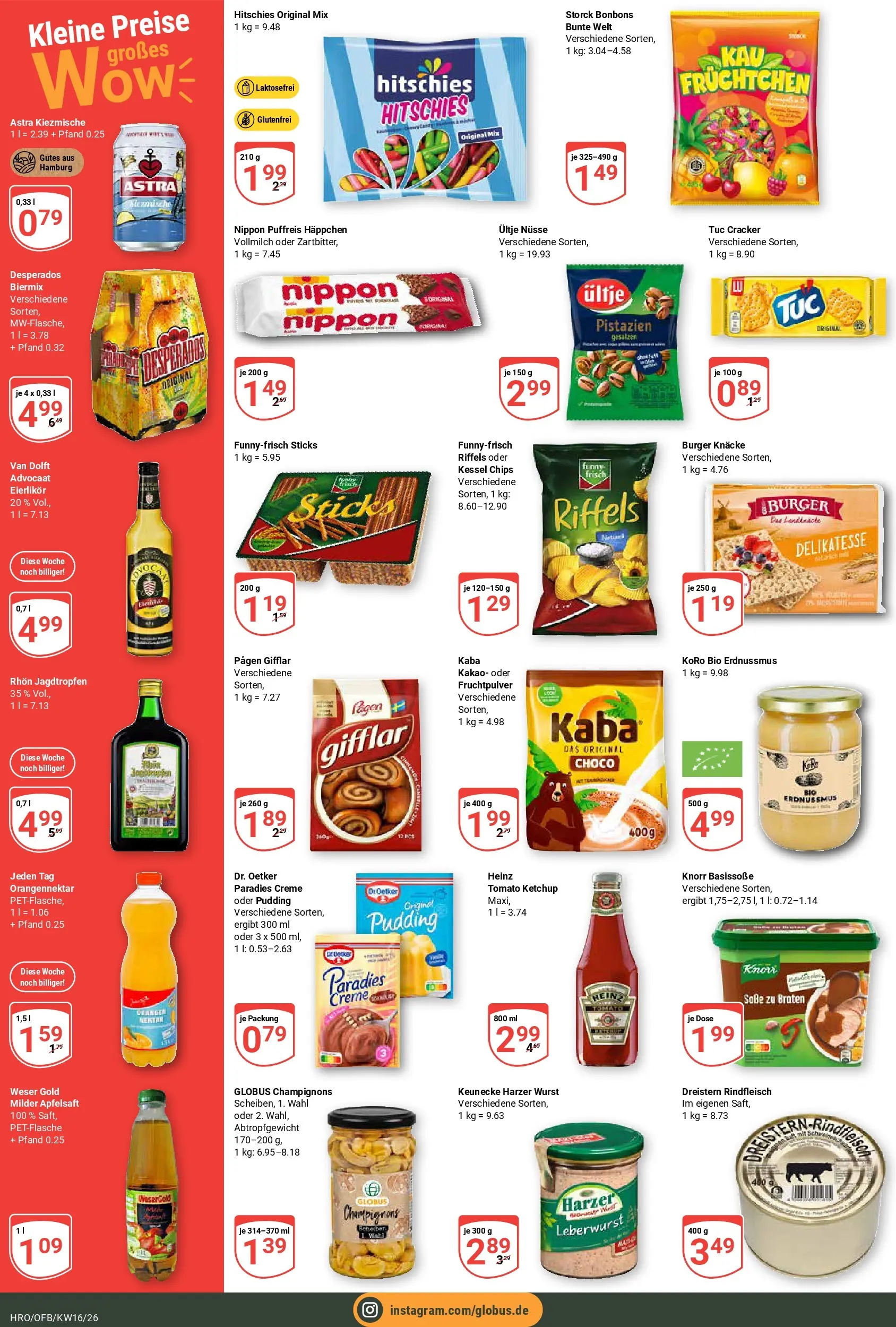 Globus Prospekt Rostock	 (ab 12.04.2026) » Angebote online | Seite: 4 | Produkte: Pudding, Pistazien, Soße, Wurst