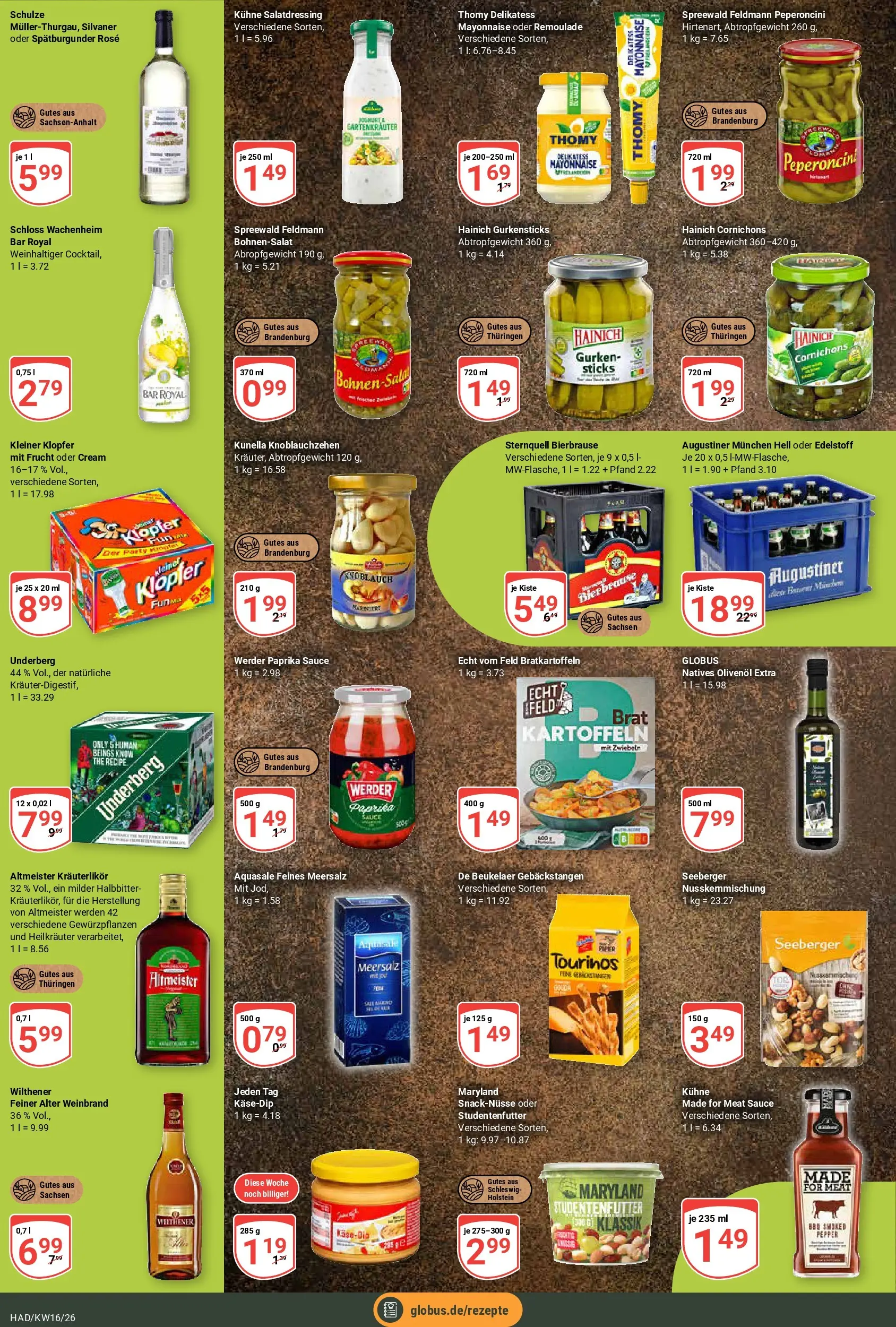 Globus Prospekt Halle (saale)	 (ab 12.04.2026) » Angebote online | Seite: 18 | Produkte: Kartoffeln, Zwiebeln, Paprika, Gurken