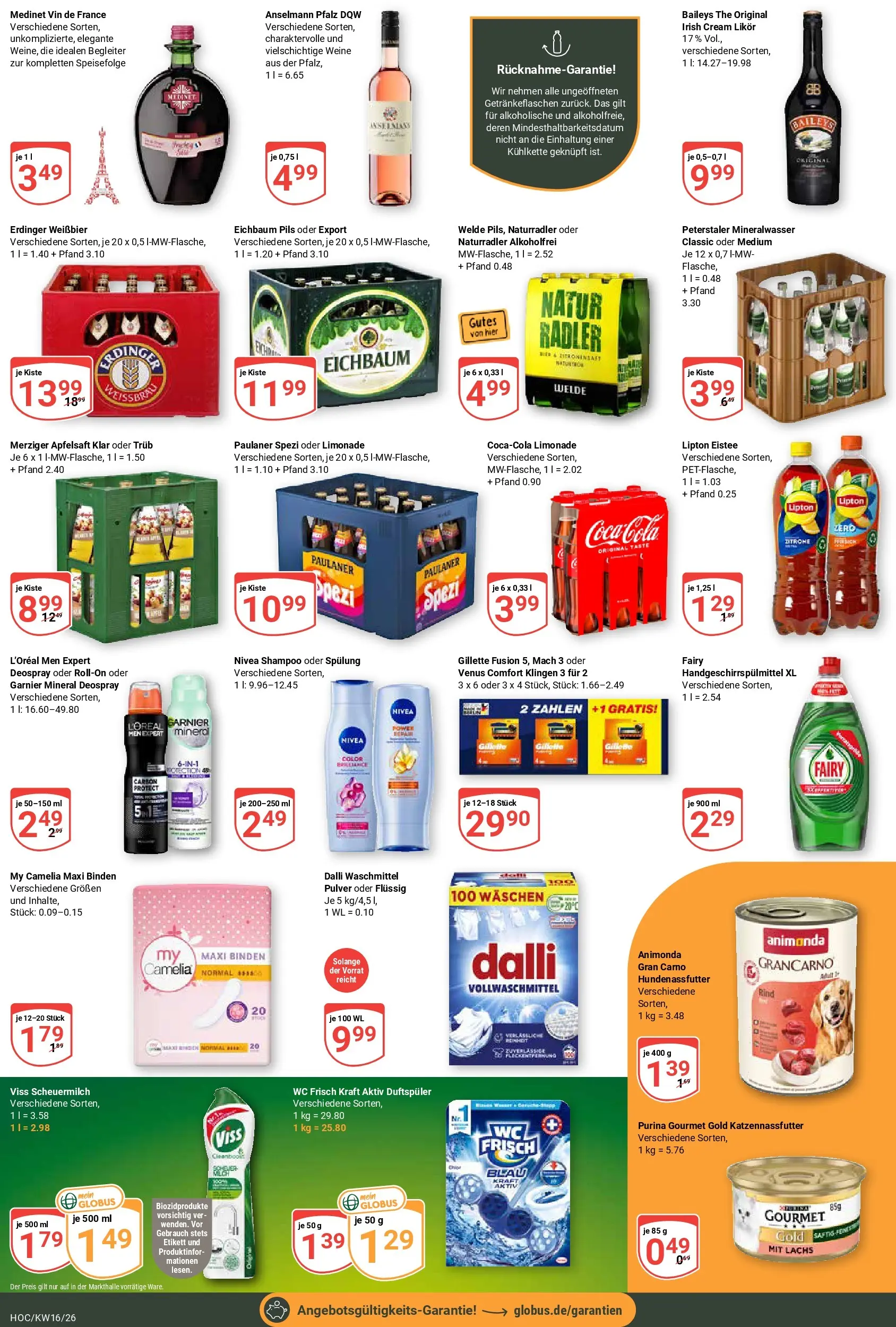 Globus Prospekt Hockenheim	 (ab 12.04.2026) » Angebote online | Seite: 5 | Produkte: Paulaner spezi, Pils, Deospray, Purina gourmet gold