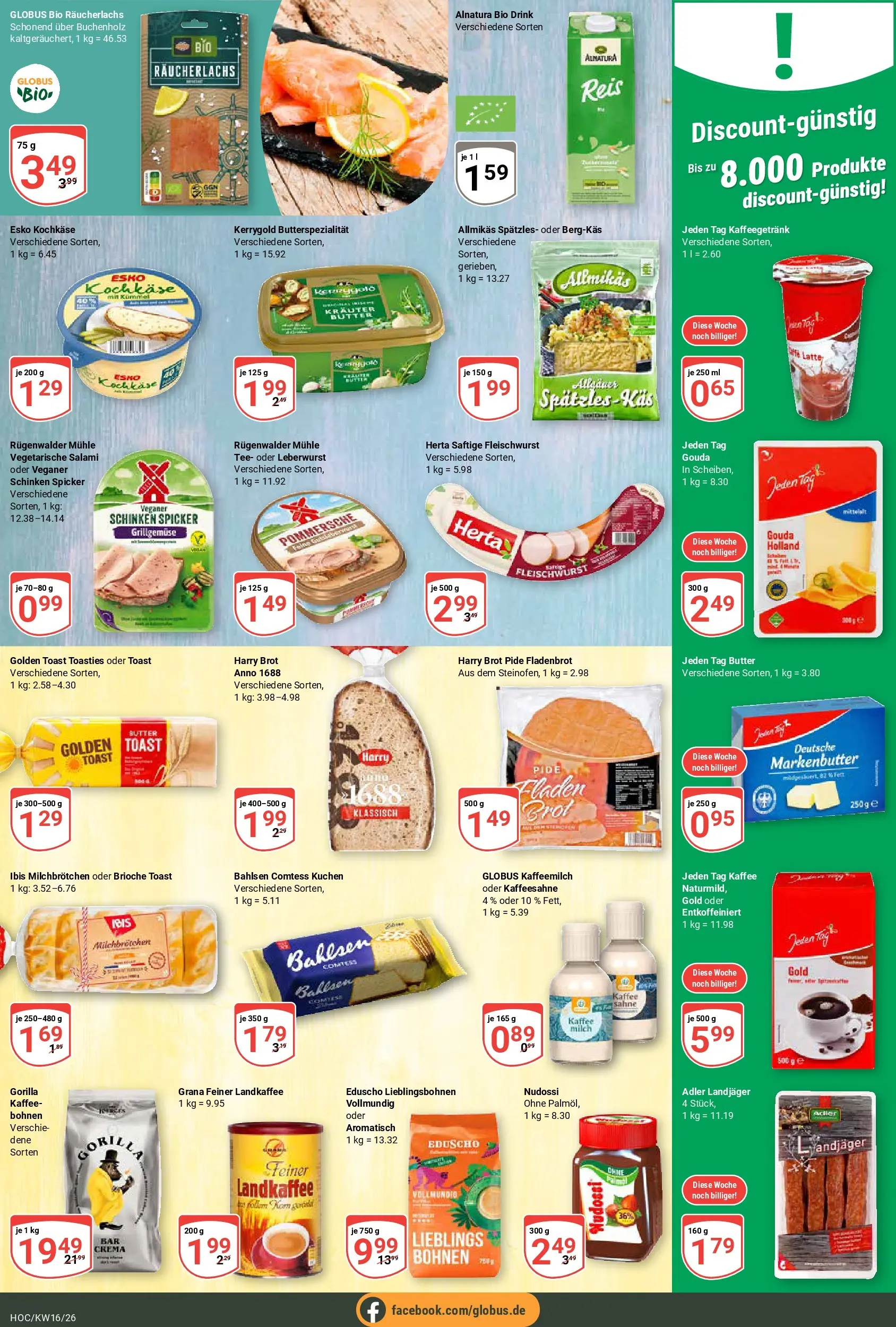 Globus Prospekt Hockenheim	 (ab 12.04.2026) » Angebote online | Seite: 12 | Produkte: Mühle, Gouda, Schinken, Tee