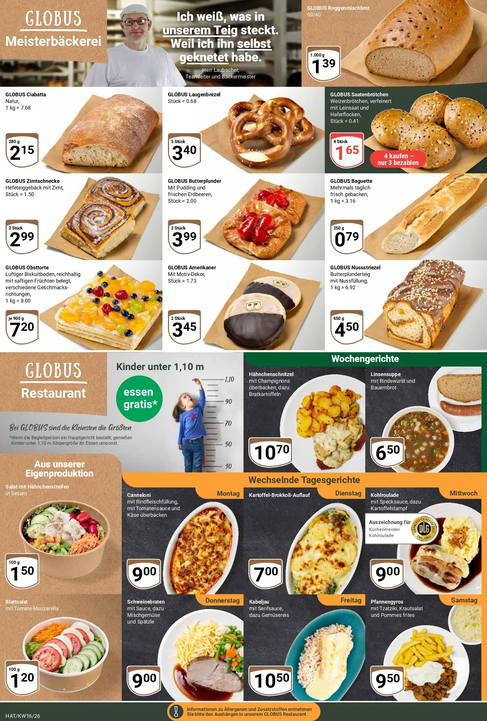 Globus Prospekt Hattersheim	 (ab 12.04.2026) » Angebote online | Seite: 7 | Produkte: Pommes, Baguette, Pudding, Salat