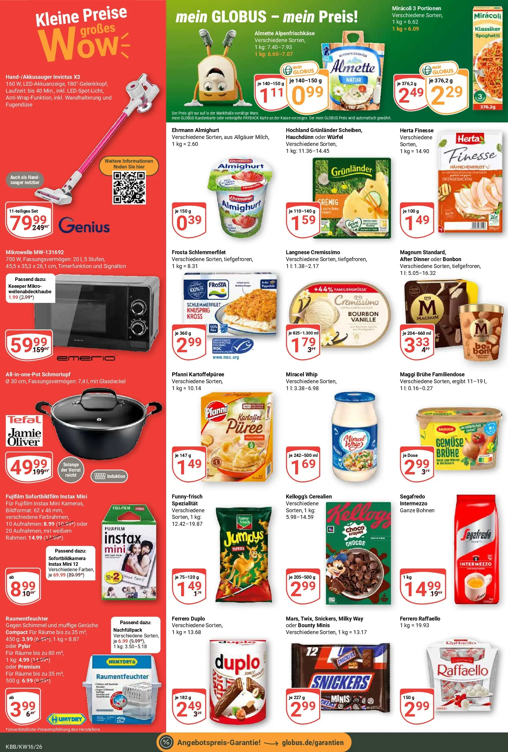 Globus Prospekt Koblenz-Bubenheim	 (ab 12.04.2026) » Angebote online | Seite: 2 | Produkte: Langnese cremissimo, Cremissimo, Miracel whip, Frosta