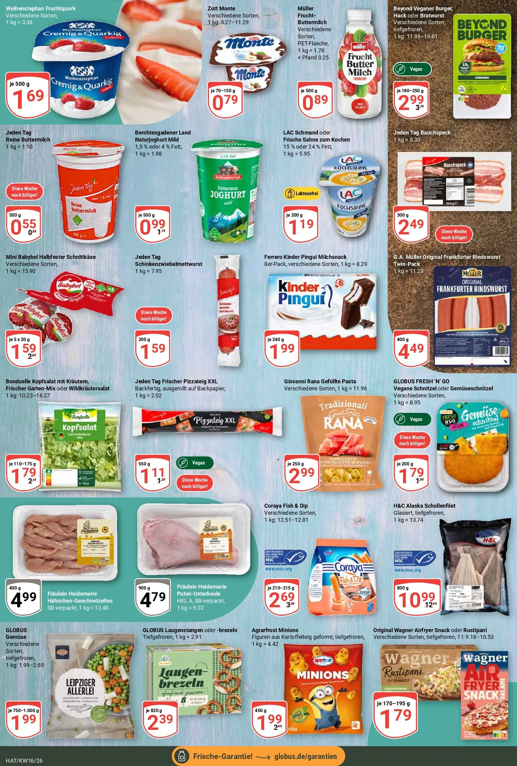 Globus Prospekt Hattersheim	 (ab 12.04.2026) » Angebote online | Seite: 12 | Produkte: Butter, Bratwurst, Schnitzel, Sahne