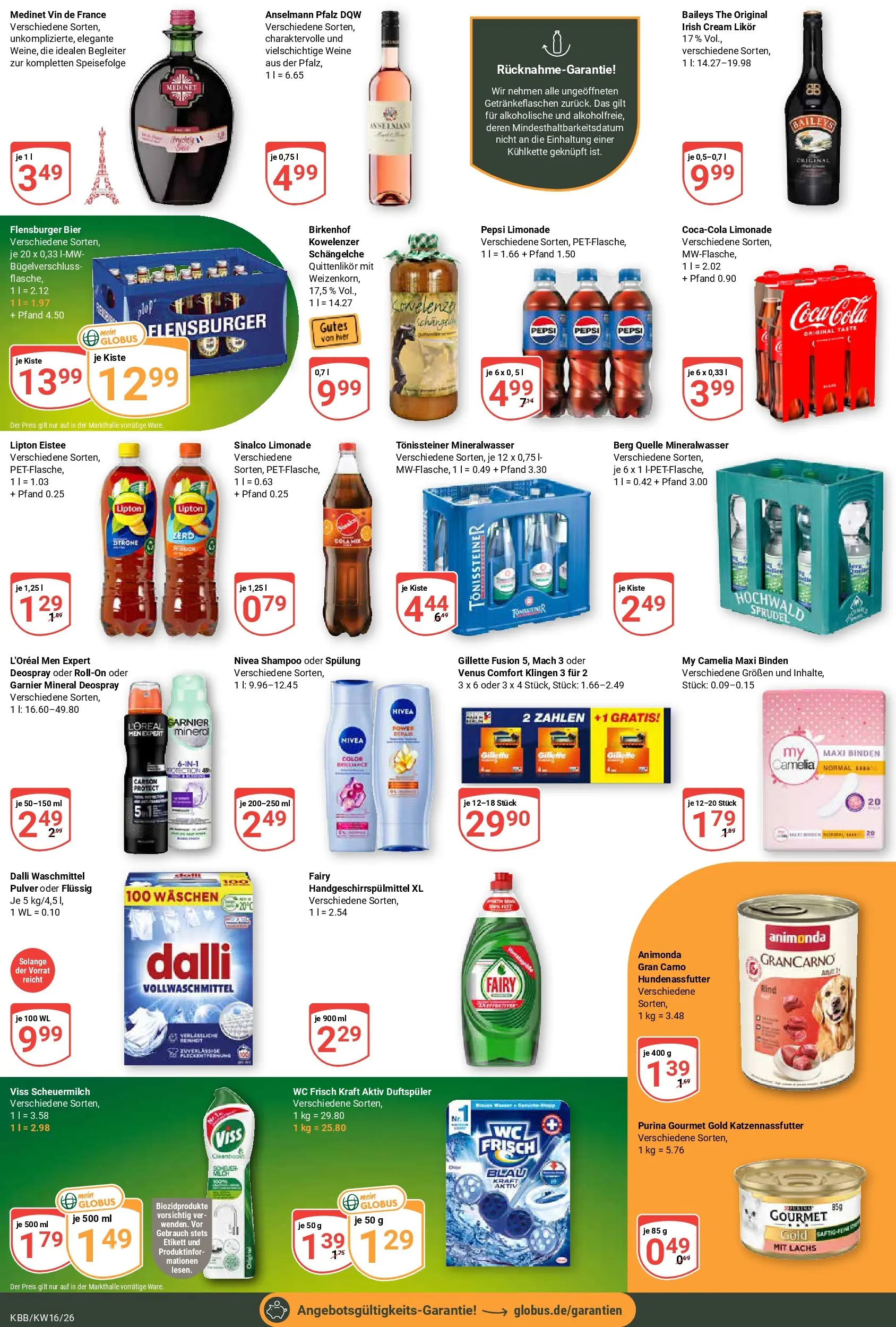 Globus Prospekt Koblenz-Bubenheim	 (ab 12.04.2026) » Angebote online | Seite: 5 | Produkte: Likör, Shampoo, Flensburger, Waschmittel