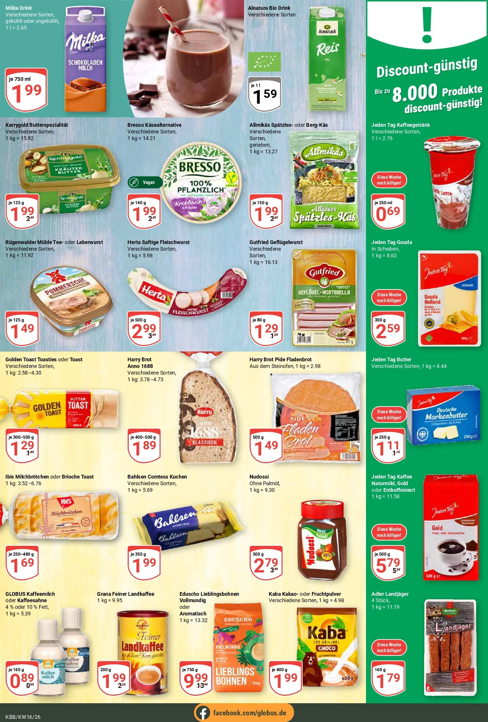 Globus Prospekt Koblenz-Bubenheim	 (ab 12.04.2026) » Angebote online | Seite: 12 | Produkte: Mühle, Toast, Sahne, Eduscho