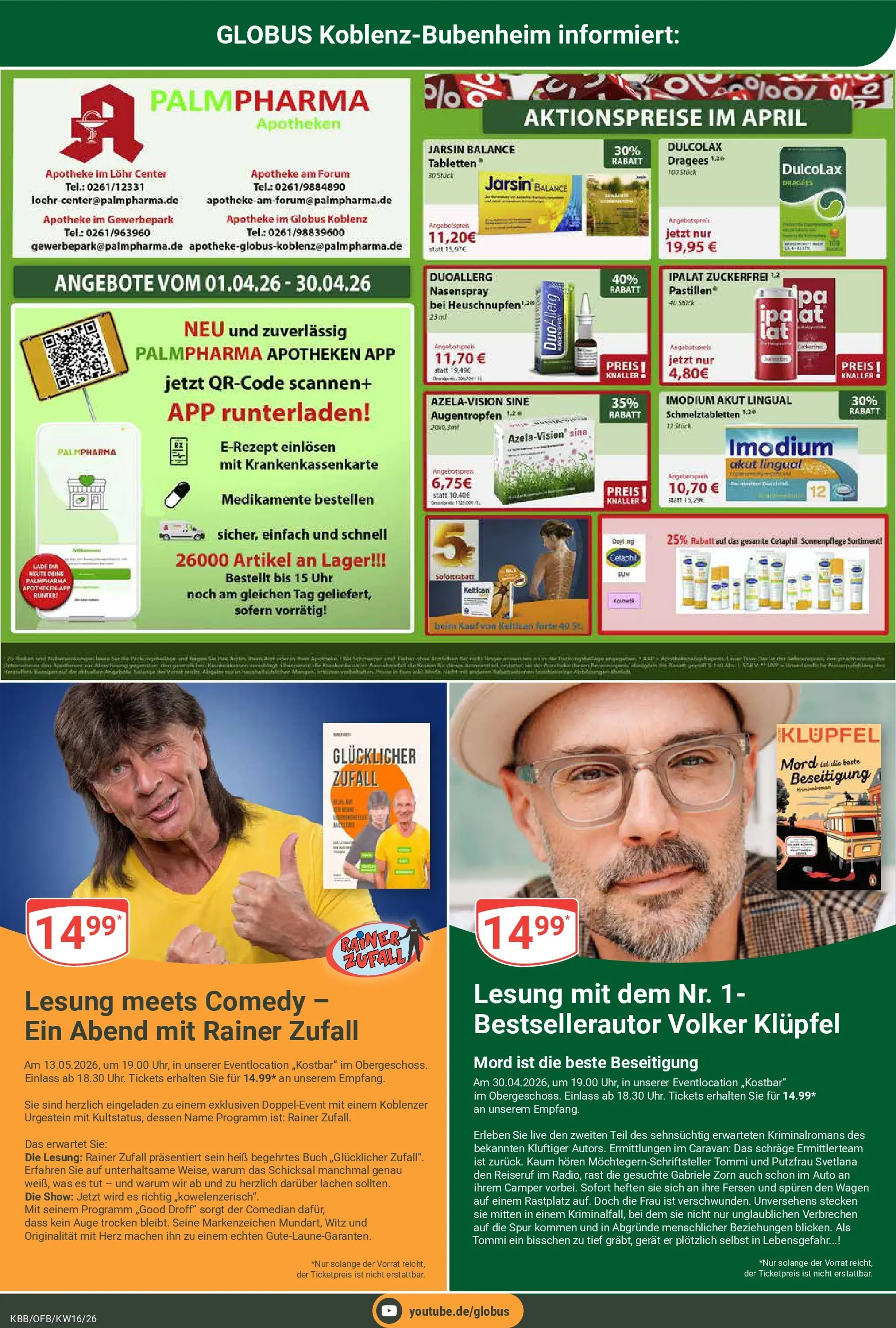 Globus Prospekt Koblenz-Bubenheim	 (ab 12.04.2026) » Angebote online | Seite: 20 | Produkte: Uhr