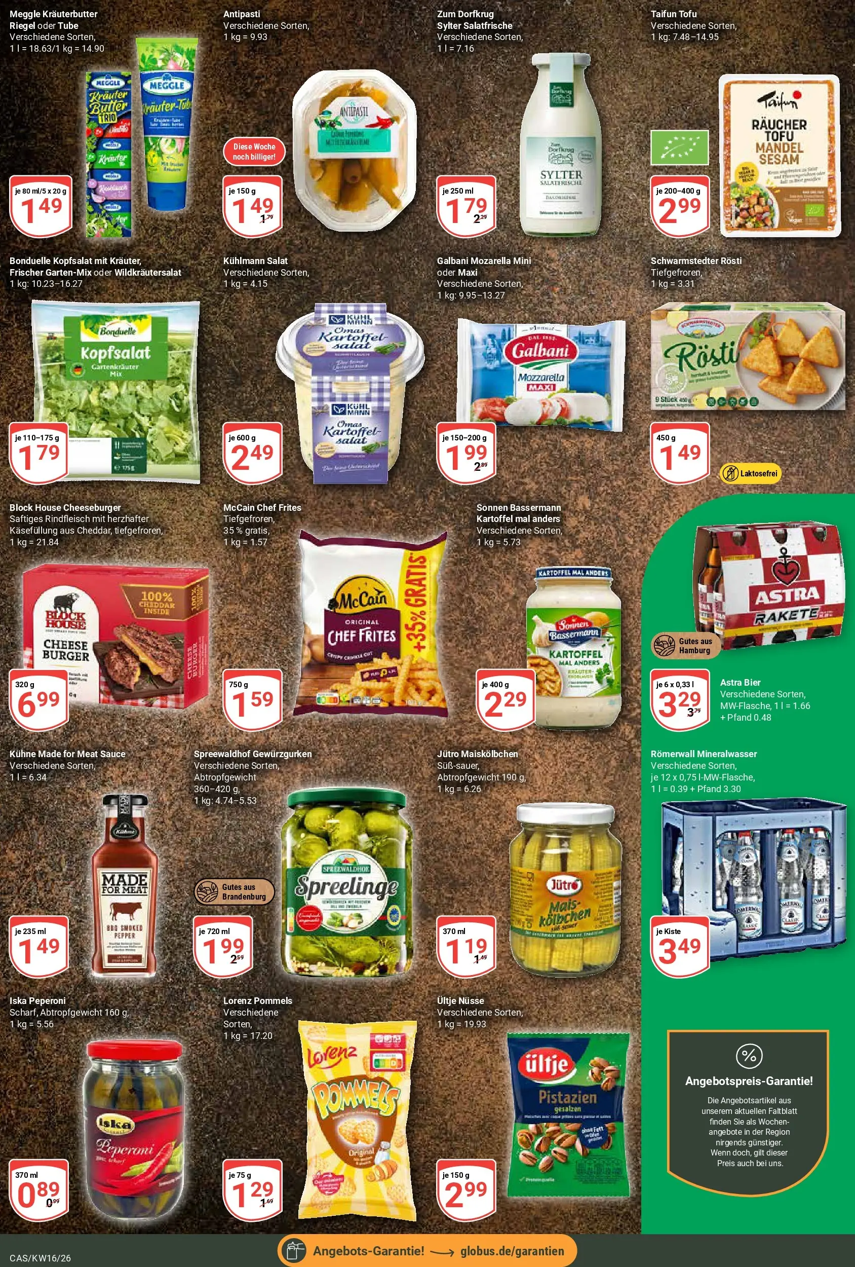 Globus Prospekt Castrop-Rauxel	 (ab 12.04.2026) » Angebote online | Seite: 14 | Produkte: Burger, Rindfleisch, Nüsse, Salat