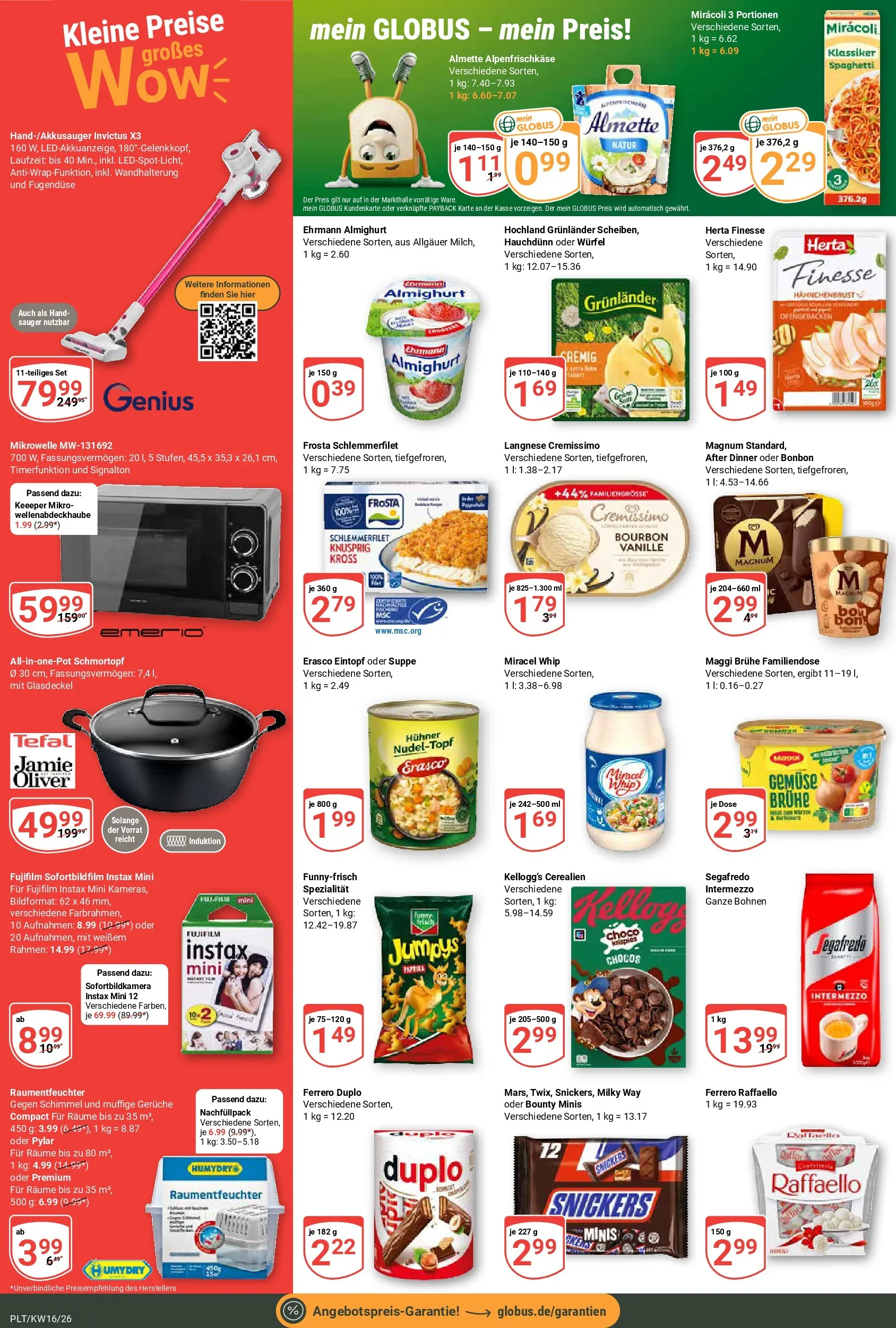 Globus Prospekt Plattling	 (ab 12.04.2026) » Angebote online | Seite: 2 | Produkte: Ehrmann almighurt, Frosta, Grunlander, Erasco