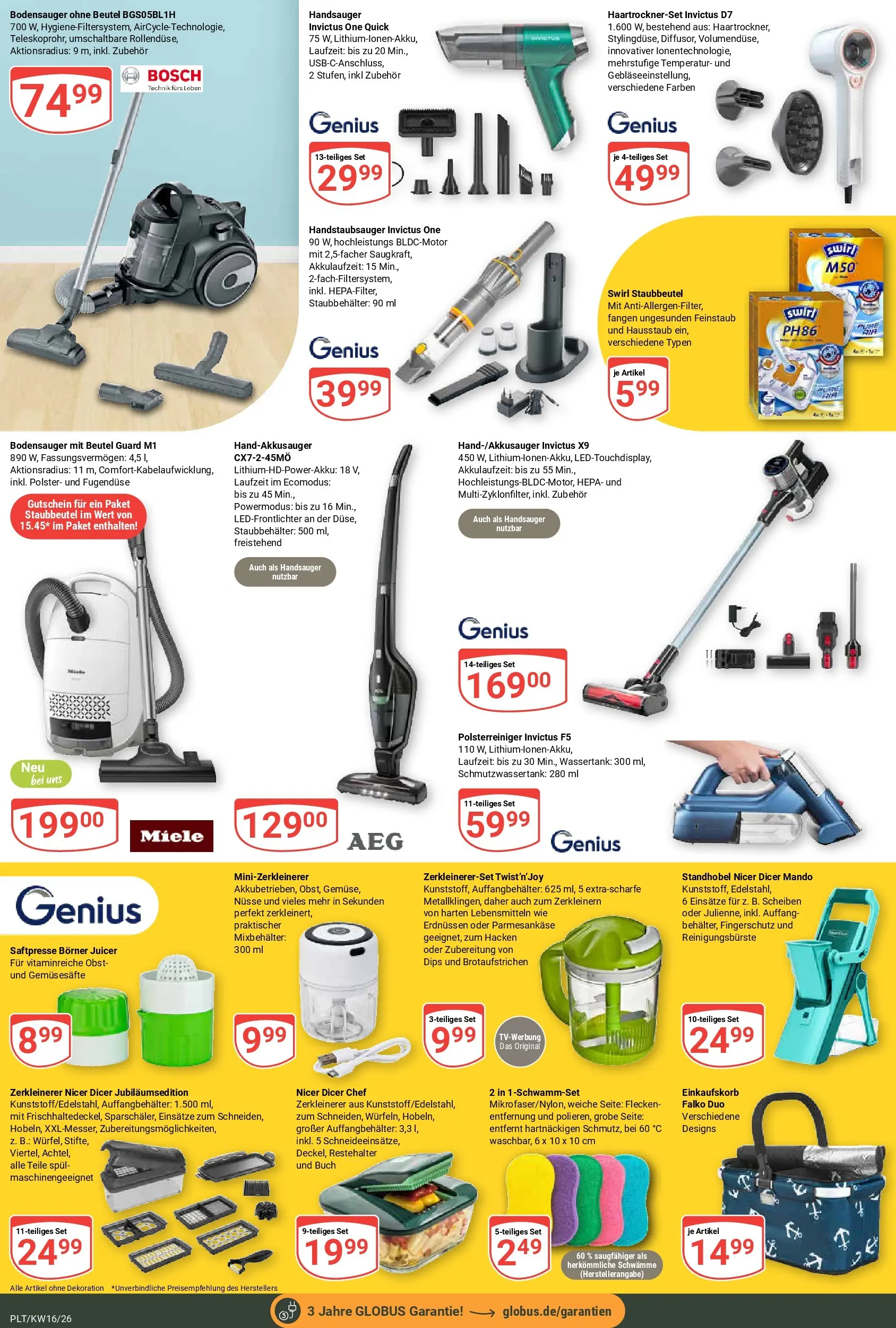 Globus Prospekt Plattling	 (ab 12.04.2026) » Angebote online | Seite: 21 | Produkte: Miele, Bosch, Obst, Nüsse