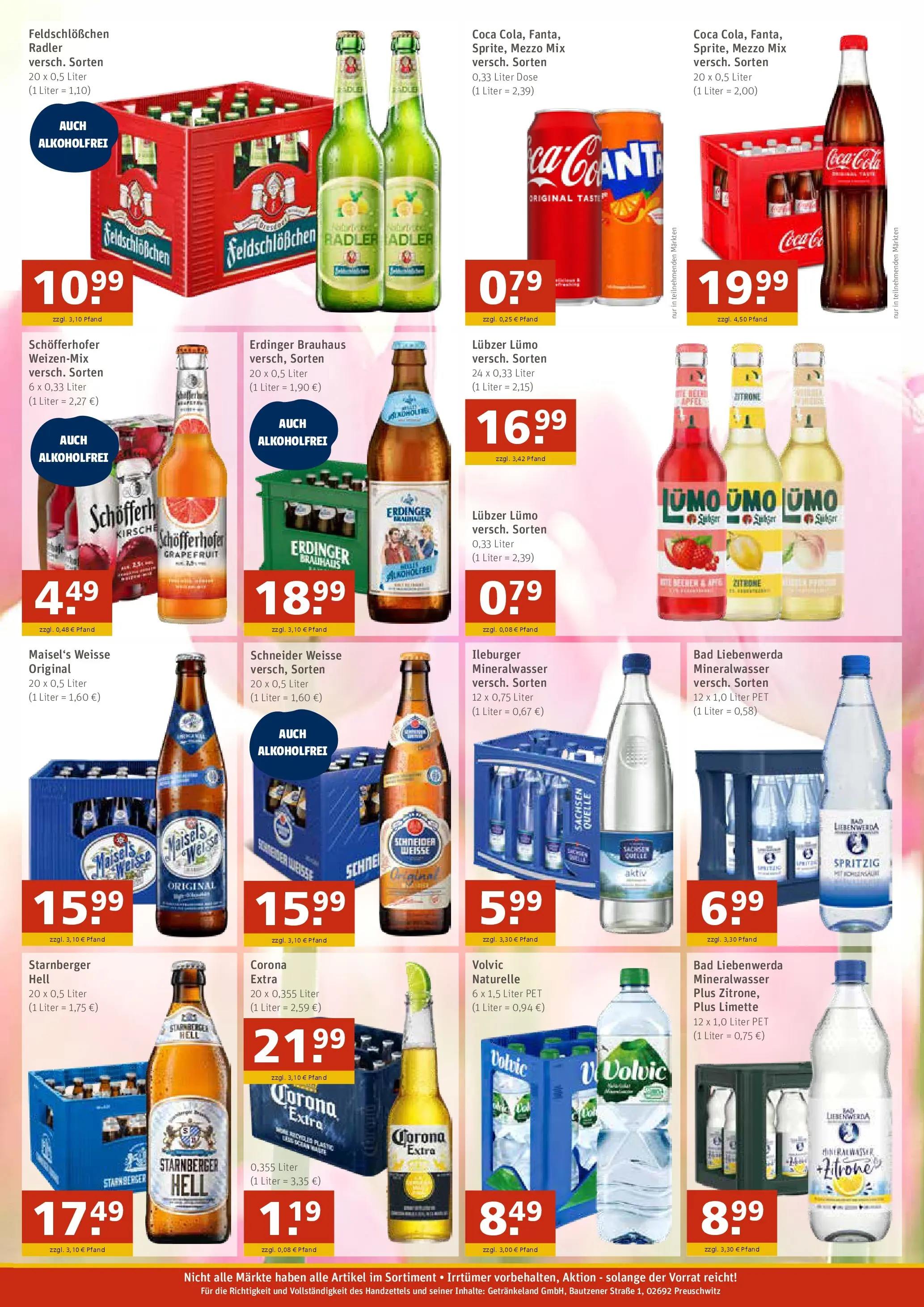 Angebote - GetränkeLand Mayer: Getränkeangebote (ab 12.04.2026) zum Blättern | Seite: 3 | Produkte: Mezzo mix, Bad, Radler, Lubzer