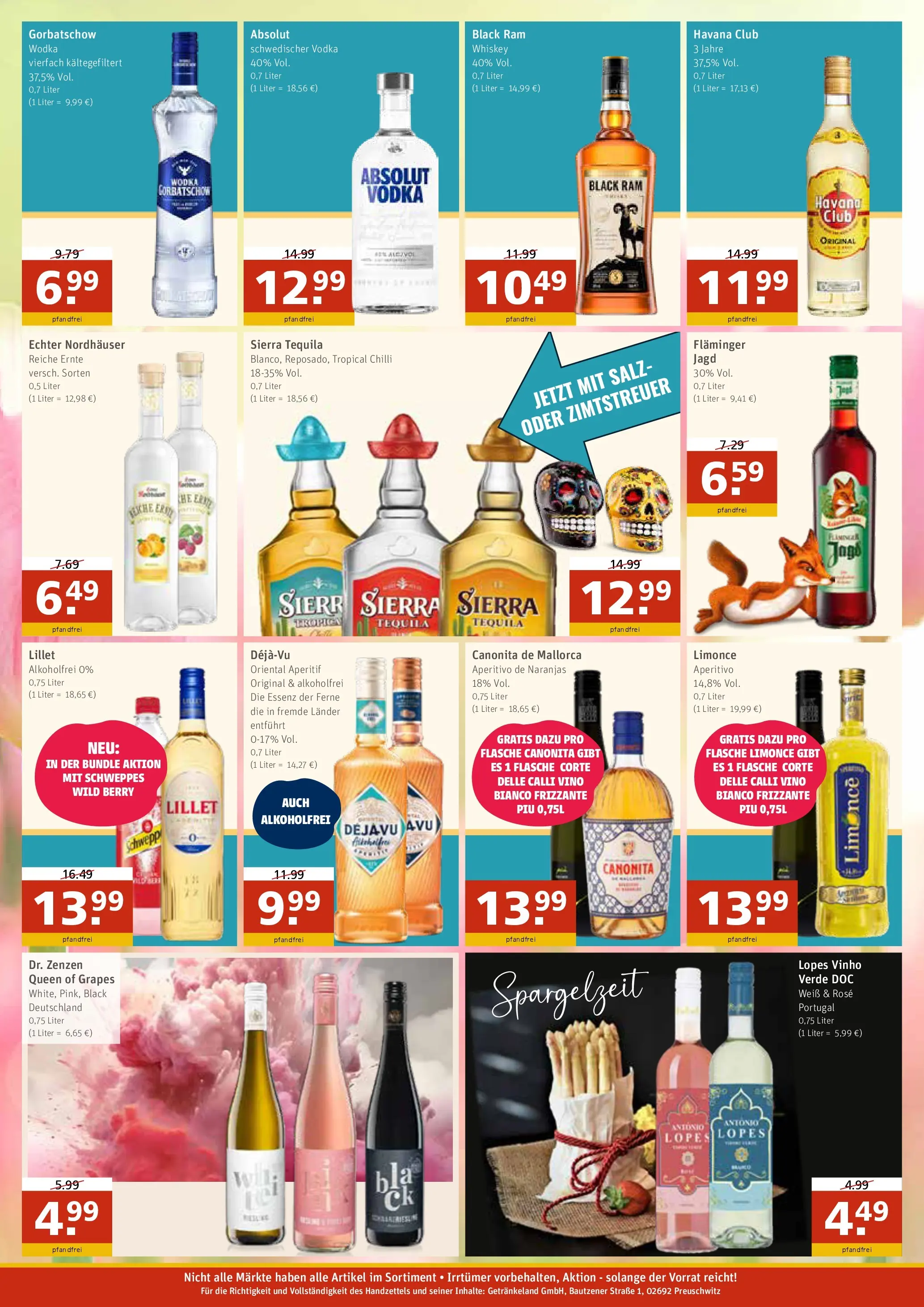 Angebote - GetränkeLand Mayer: Getränkeangebote (ab 12.04.2026) zum Blättern | Seite: 4 | Produkte: Havana club, Tequila, Wodka gorbatschow, Whiskey