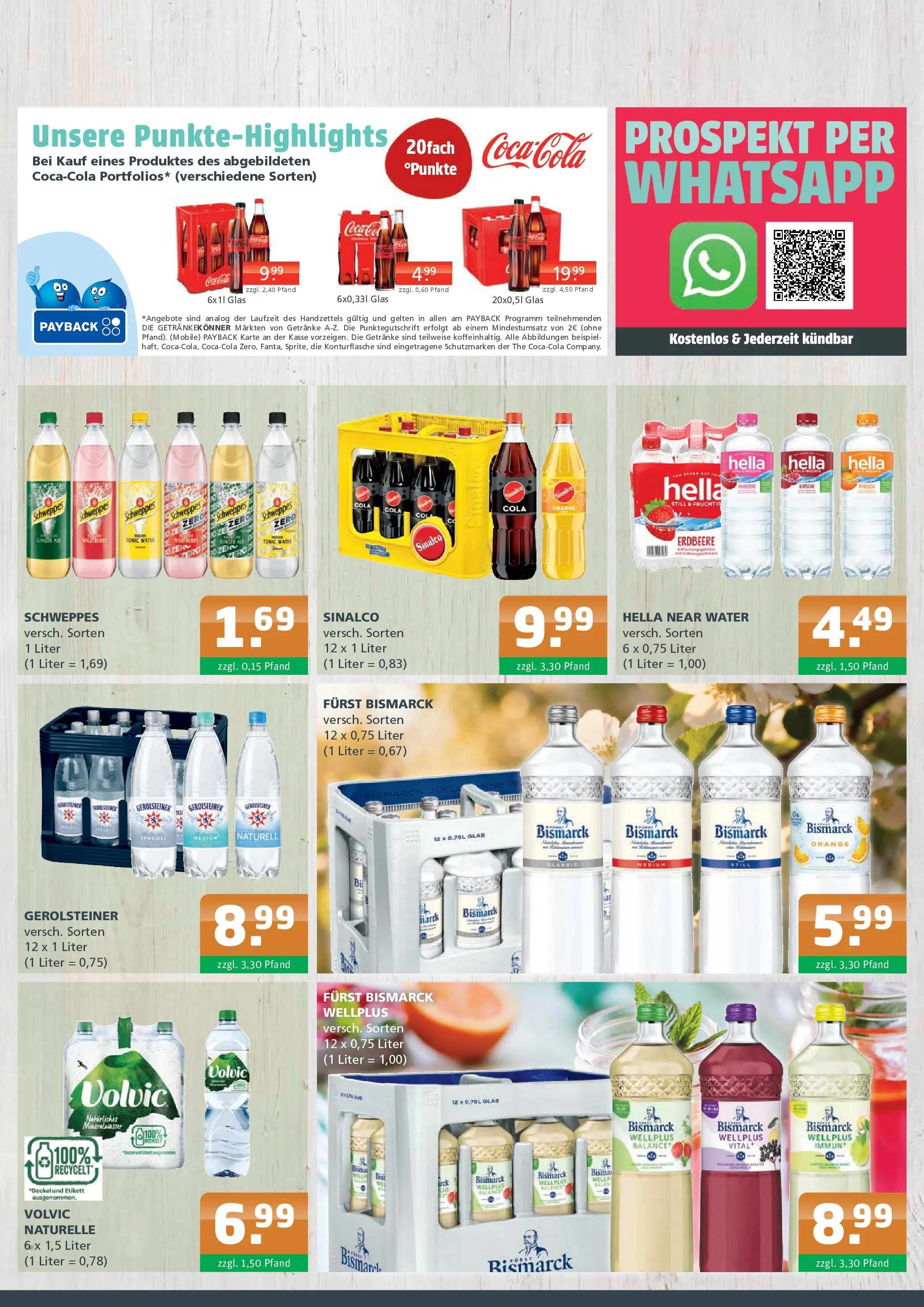 Angebote - Getränke A-Z: Getränkeangebote (ab 12.04.2026) zum Blättern | Seite: 3 | Produkte: Cola, Mineralwasser, Hella, Gerolsteiner