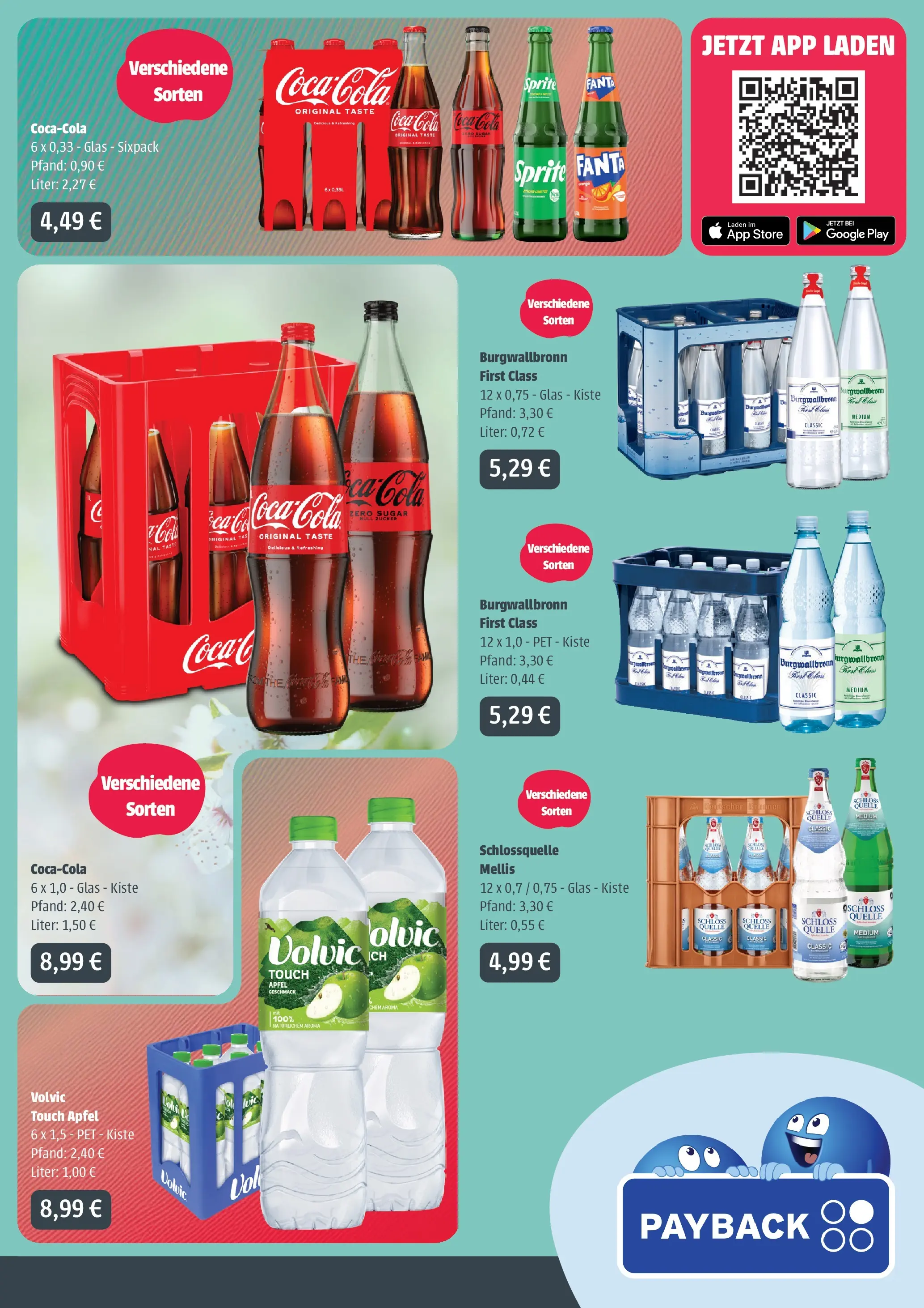 Angebote - Getränke Ellerkamp: Getränkeangebote (ab 12.04.2026) zum Blättern | Seite: 3 | Produkte: Coca cola, Fanta, Cola, Äpfel