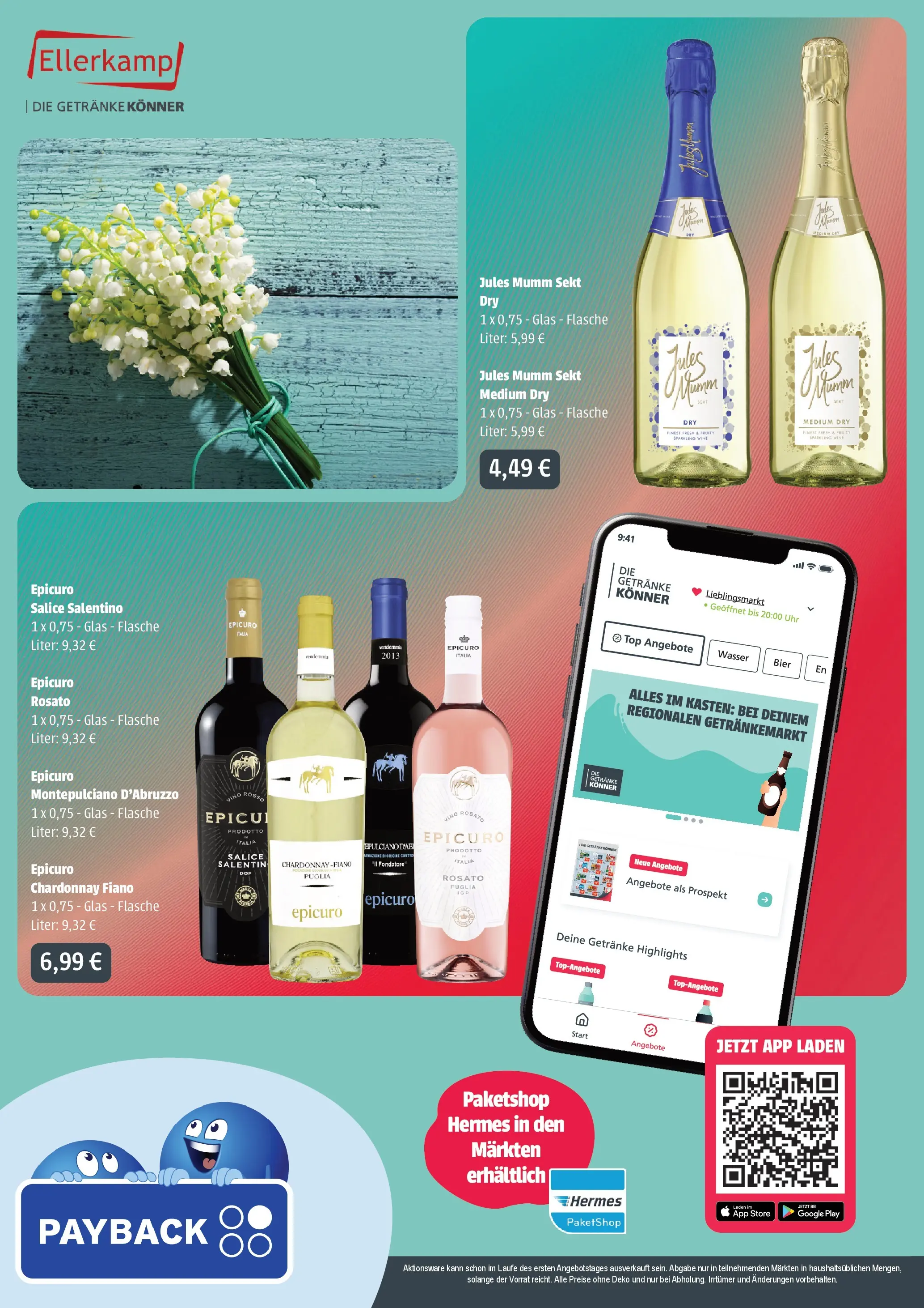 Angebote - Getränke Ellerkamp: Getränkeangebote (ab 12.04.2026) zum Blättern | Seite: 4 | Produkte: Top, Bier, Wasser, Uhr