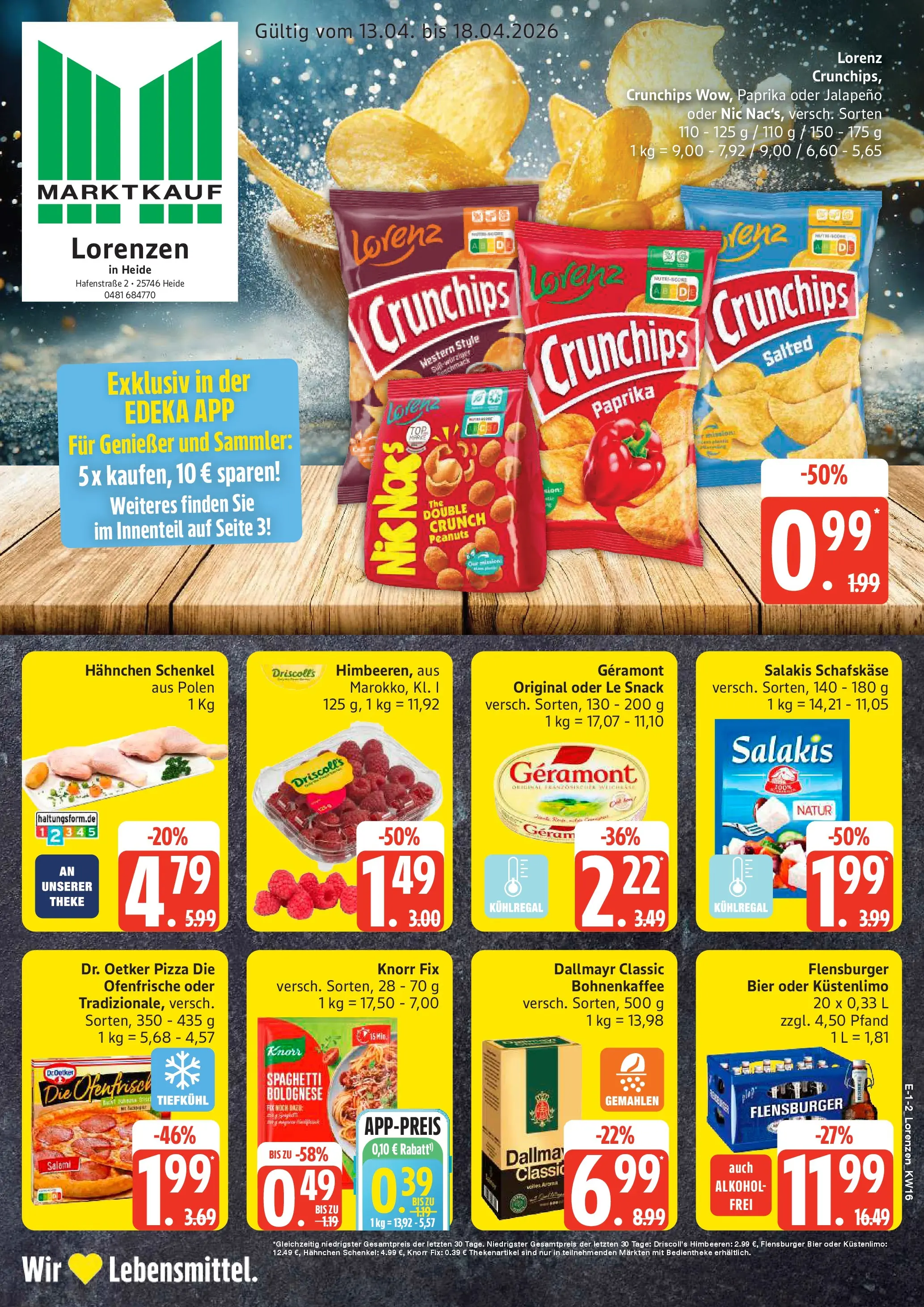 Marktkauf Prospekt Heide	 (ab 13.04.2026) » Angebote online | Seite: 1 | Produkte: Bier, Ofenfrische, Flensburger, Paprika