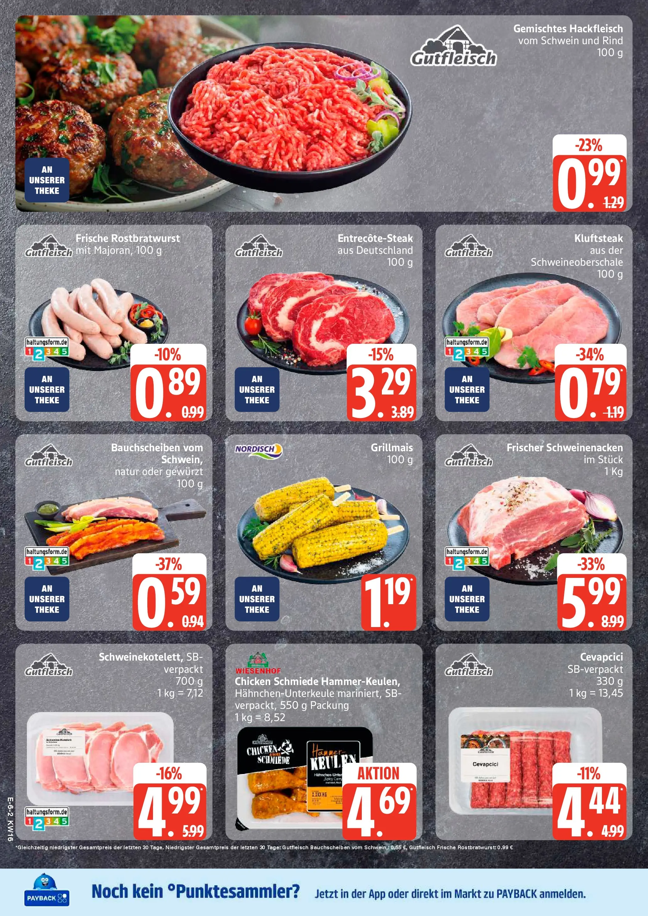 Marktkauf Prospekt Heide	 (ab 13.04.2026) » Angebote online | Seite: 7 | Produkte: Theke, Cevapcici, Schweinenacken, Hackfleisch