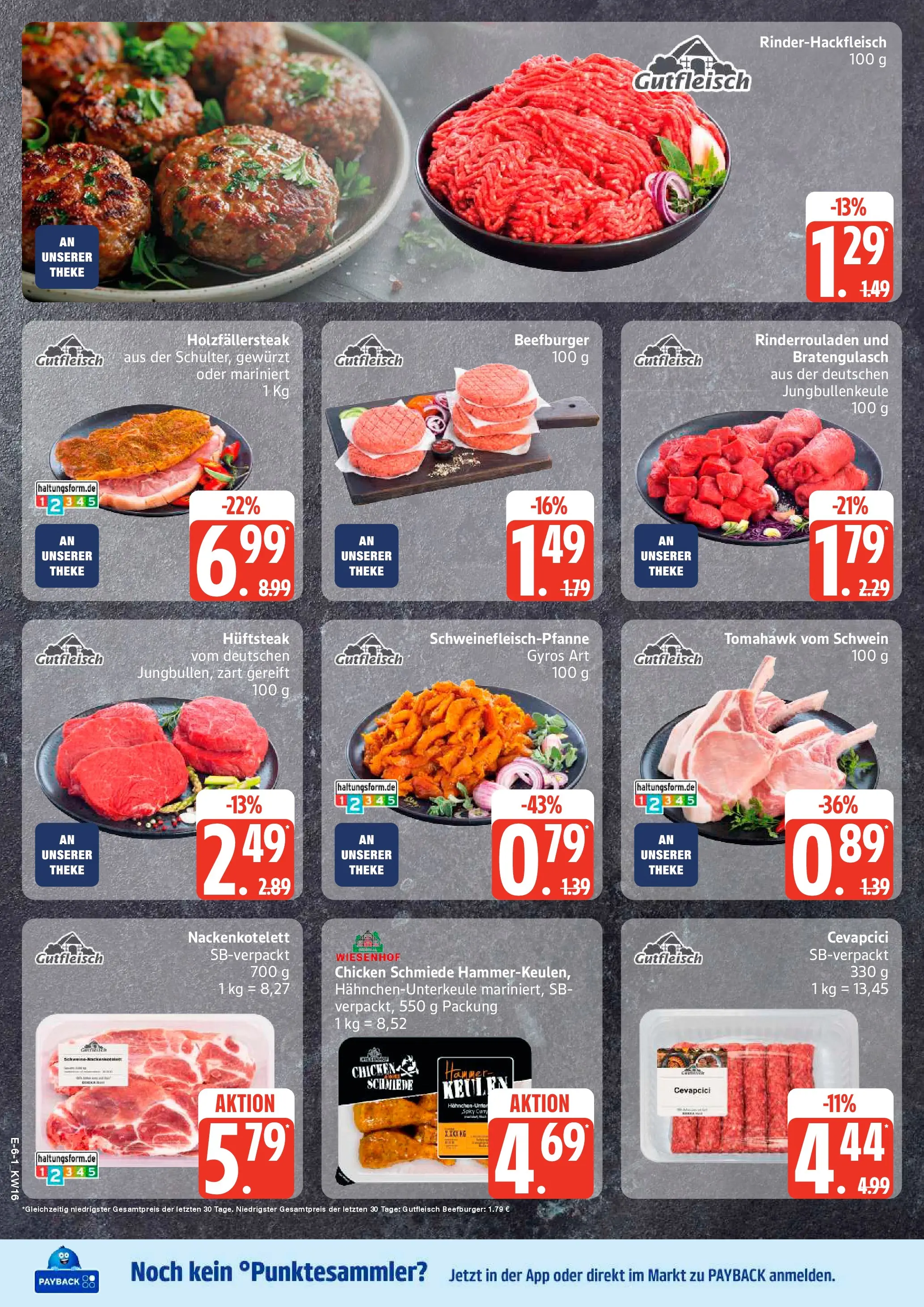 Edeka prospekt Neu Wulmstorf	 (ab 13.04.2026) » Angebote Online | Seite: 7 | Produkte: Rinderrouladen, Theke, Cevapcici, Burger