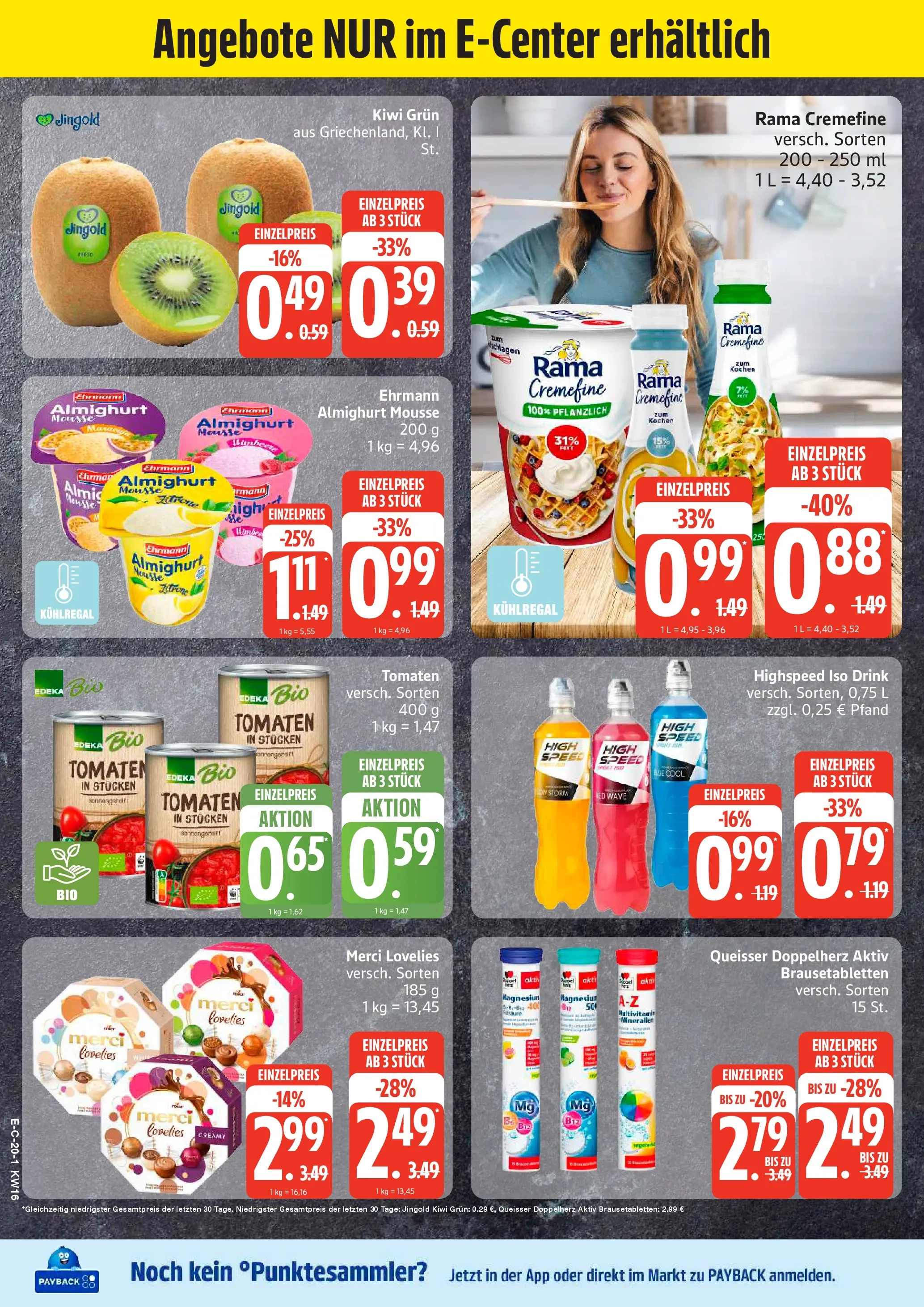 Edeka prospekt Hamburg	 (ab 13.04.2026) » Angebote Online | Seite: 26 | Produkte: Rama, Ehrmann almighurt, Rama cremefine, Kiwi