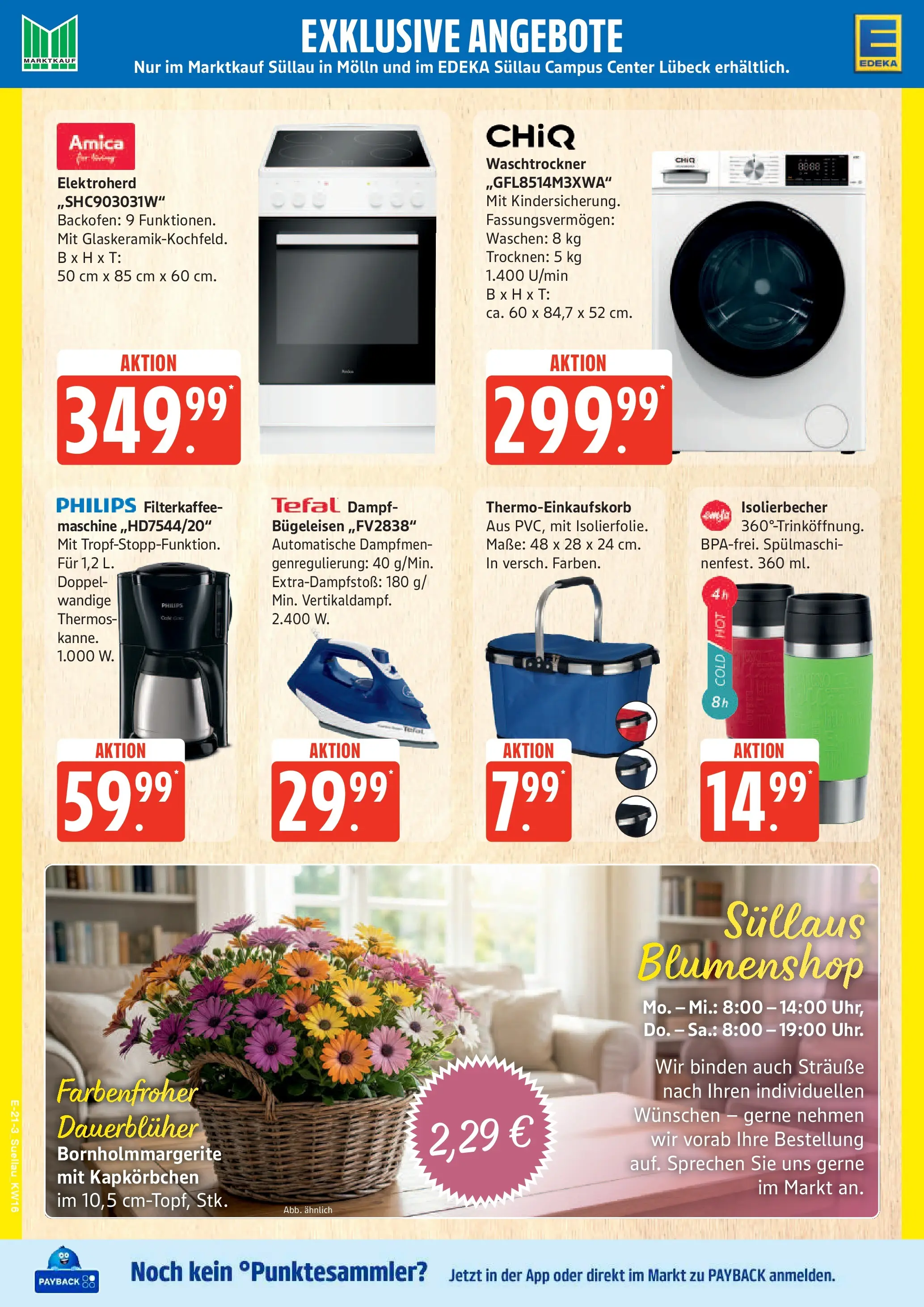 Edeka prospekt Ratzeburg	 (ab 12.04.2026) » Angebote Online | Seite: 27 | Produkte: Bügeleisen, Backofen, Waschtrockner, Filterkaffeemaschine