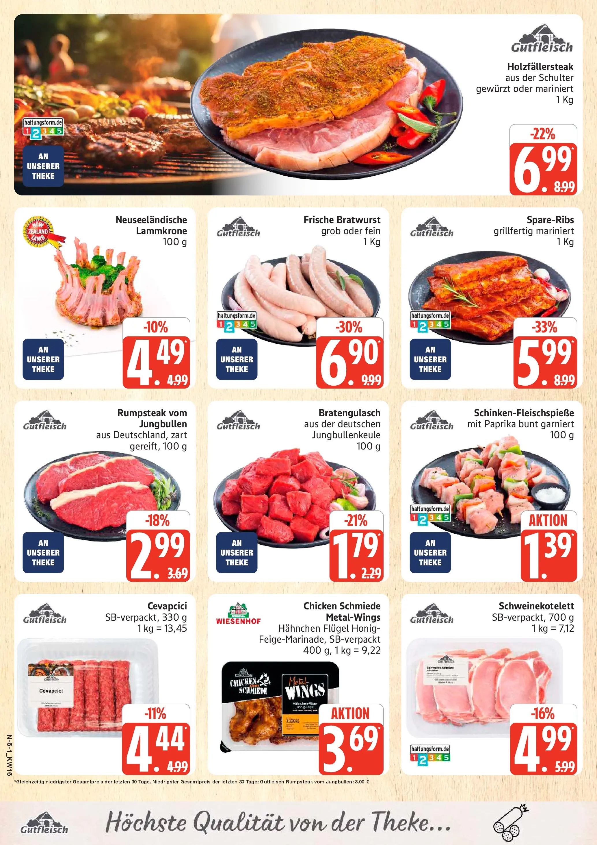 Marktkauf Prospekt Cuxhaven	 (ab 13.04.2026) » Angebote online | Seite: 6 | Produkte: Rumpsteak, Bratwurst, Cevapcici, Paprika