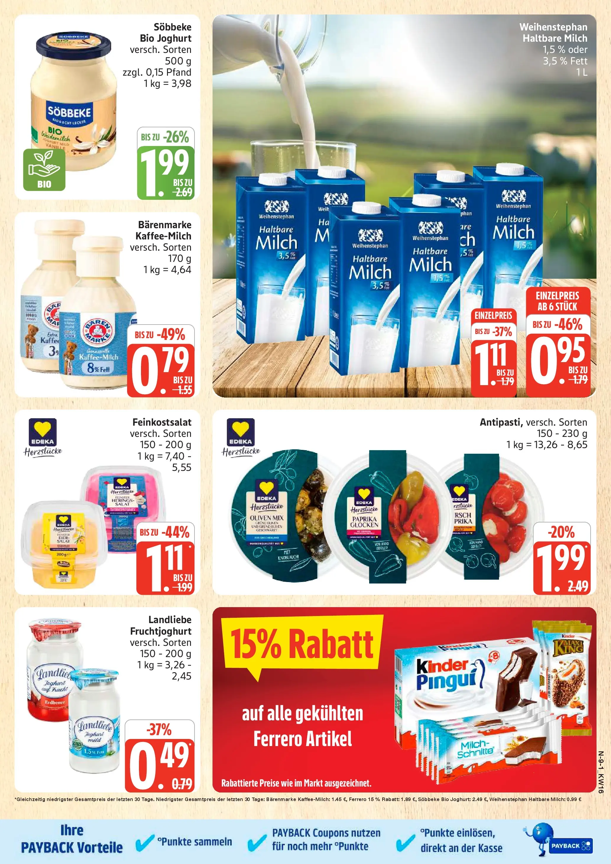Marktkauf Prospekt Cuxhaven	 (ab 13.04.2026) » Angebote online | Seite: 9 | Produkte: Milch, Joghurt, Eier, Haltbare milch
