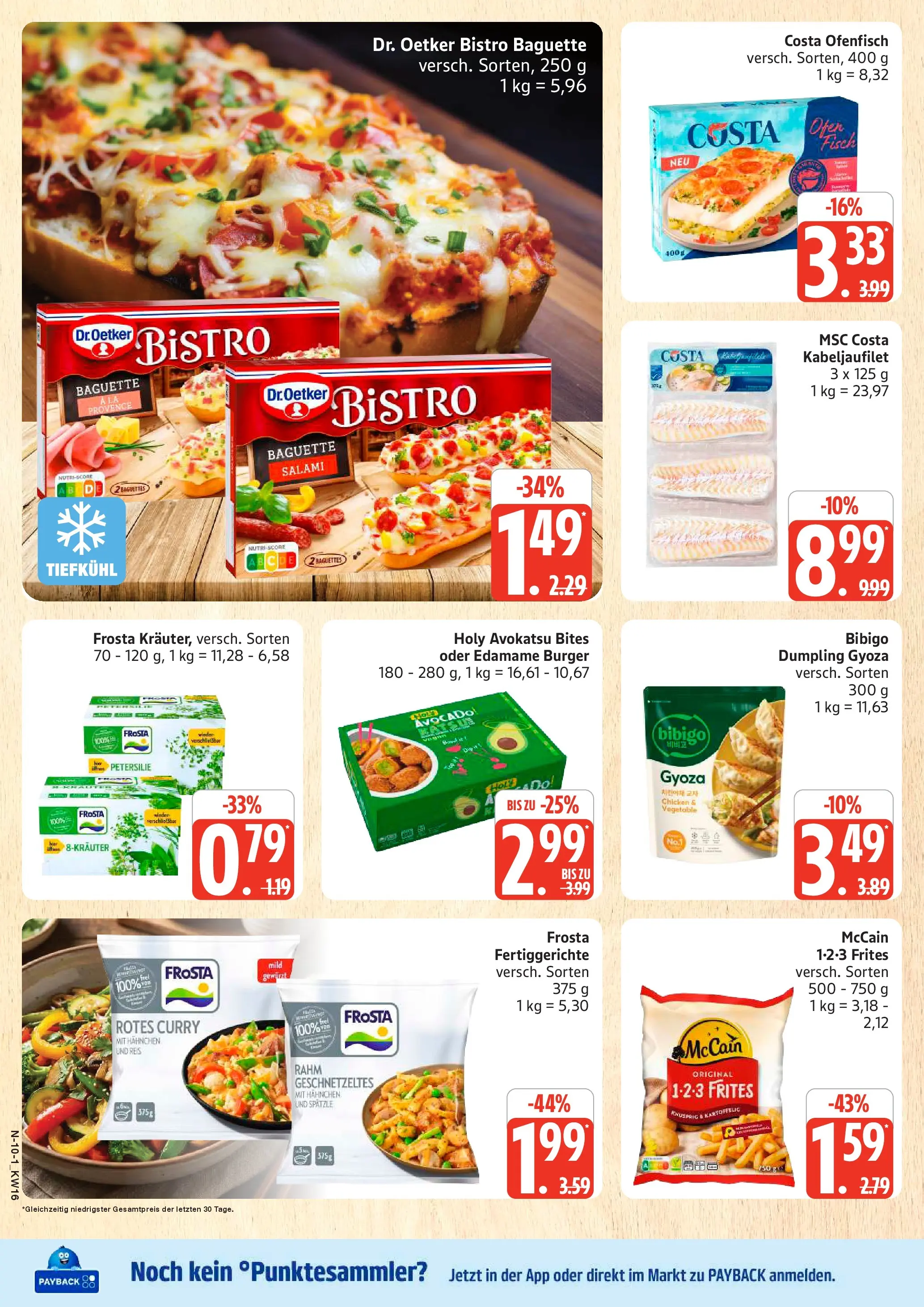 Marktkauf Prospekt Cuxhaven	 (ab 13.04.2026) » Angebote online | Seite: 10 | Produkte: Burger, Baguette, Frosta, Petersilie