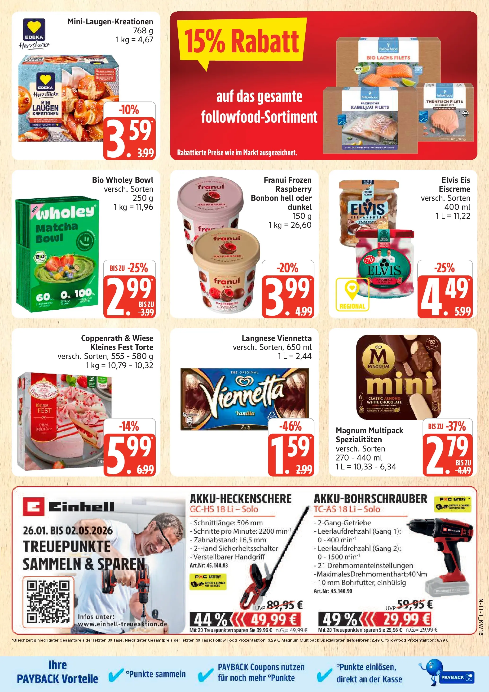 Marktkauf Prospekt Cuxhaven	 (ab 13.04.2026) » Angebote online | Seite: 11 | Produkte: Langnese, Thunfisch, Eiscreme, Lachs