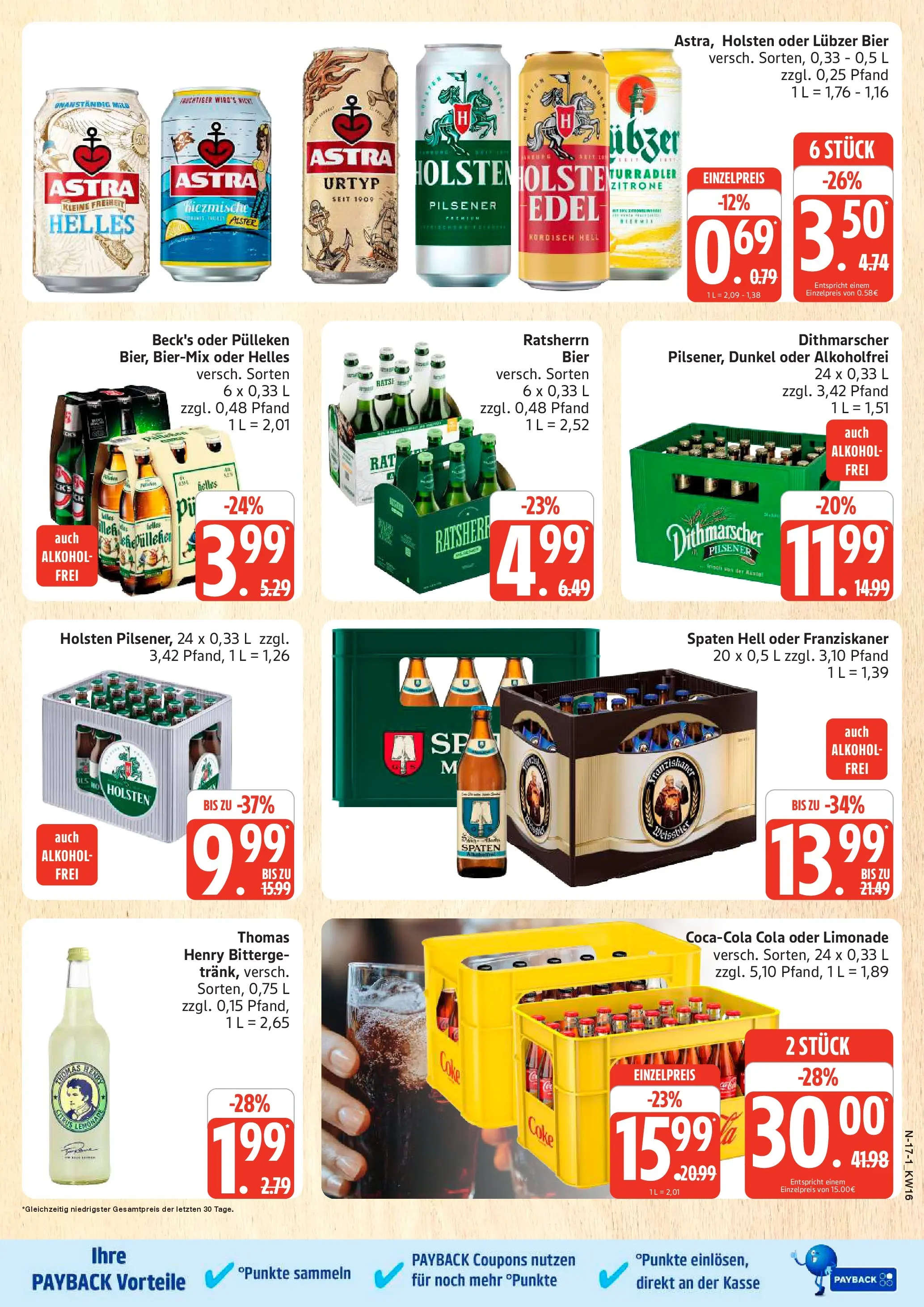 Marktkauf Prospekt Cuxhaven	 (ab 13.04.2026) » Angebote online | Seite: 17 | Produkte: Franziskaner, Bier, Astra, Zitrone