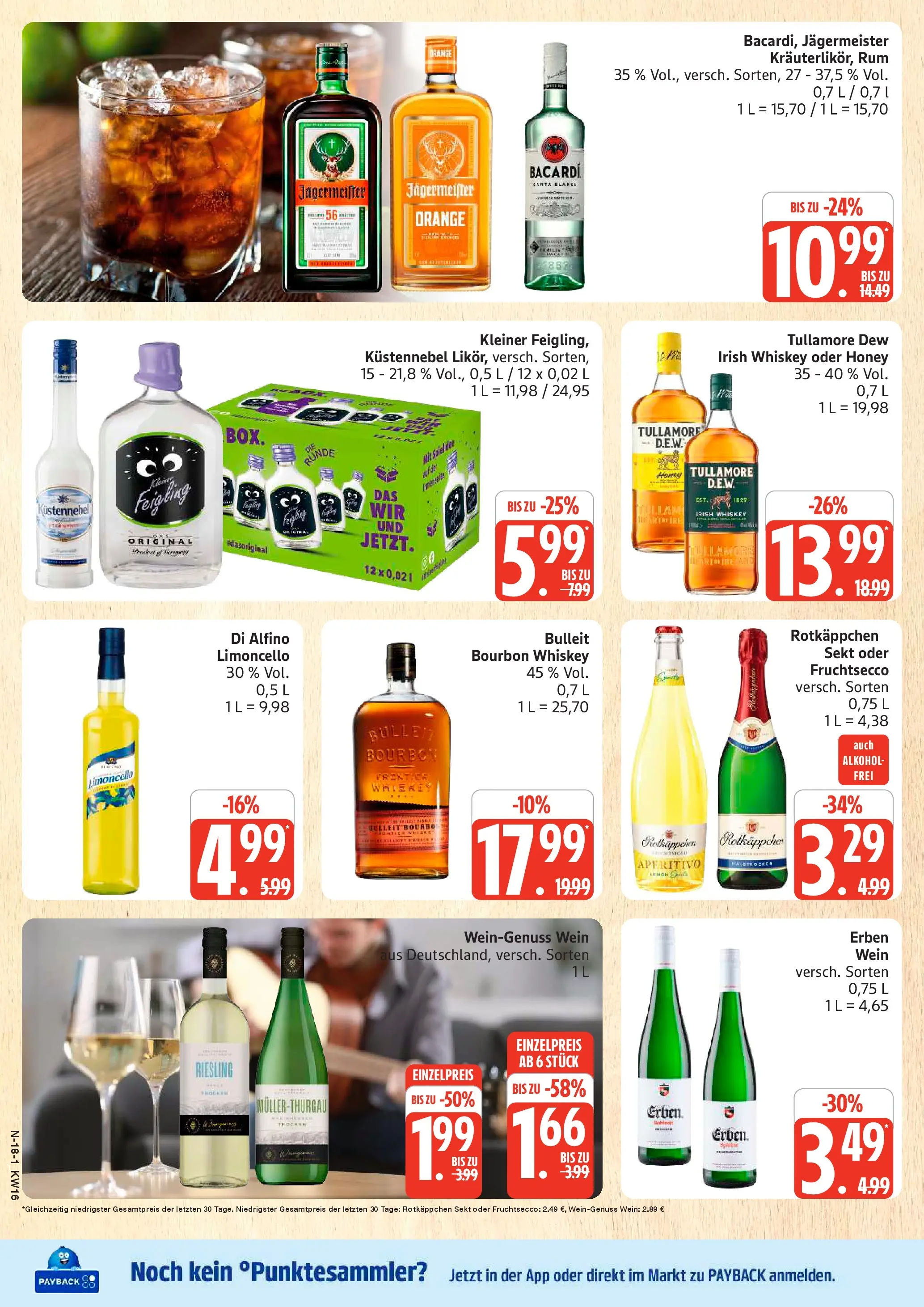 Marktkauf Prospekt Cuxhaven	 (ab 13.04.2026) » Angebote online | Seite: 18 | Produkte: Rotkappchen sekt, Sekt, Rum, Bourbon