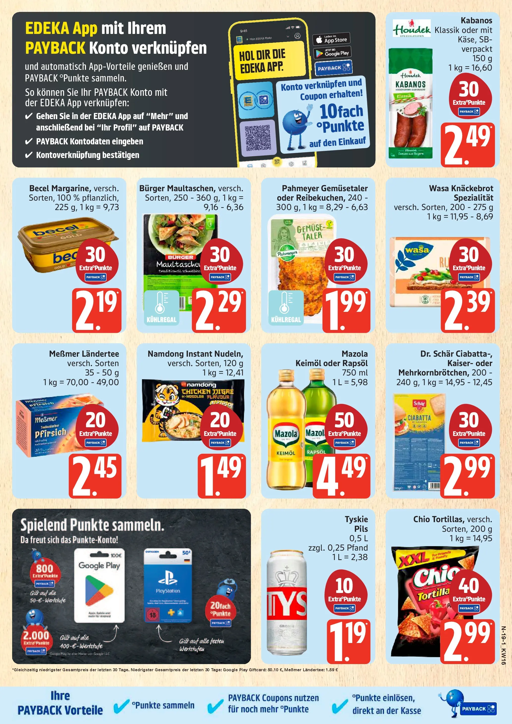 Marktkauf Prospekt Cuxhaven	 (ab 13.04.2026) » Angebote online | Seite: 19 | Produkte: Tyskie, Rapsöl, Becel, Wasa knackebrot