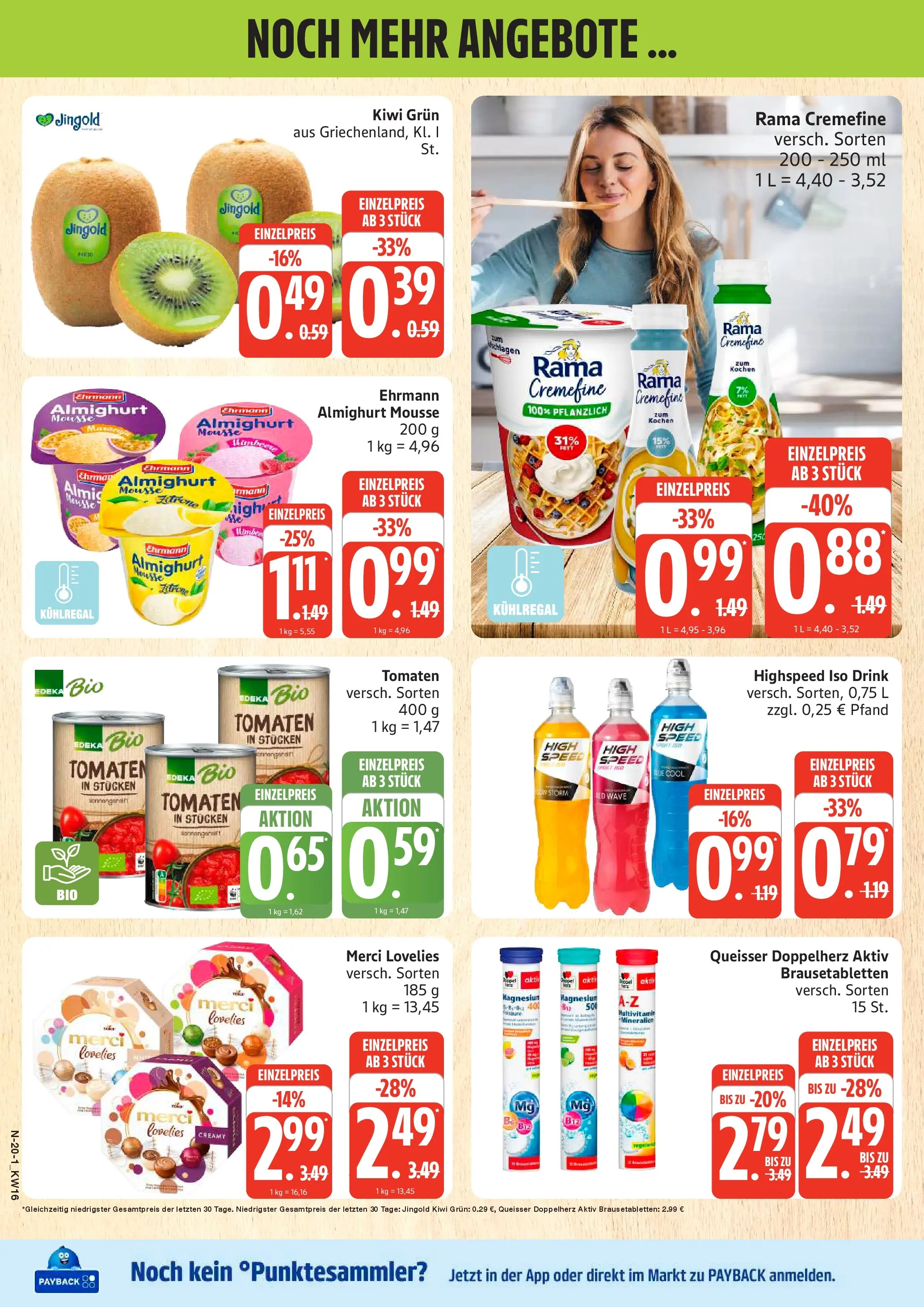 Marktkauf Prospekt Cuxhaven	 (ab 13.04.2026) » Angebote online | Seite: 20 | Produkte: Merci, Ehrmann almighurt, Rama cremefine, Kiwi