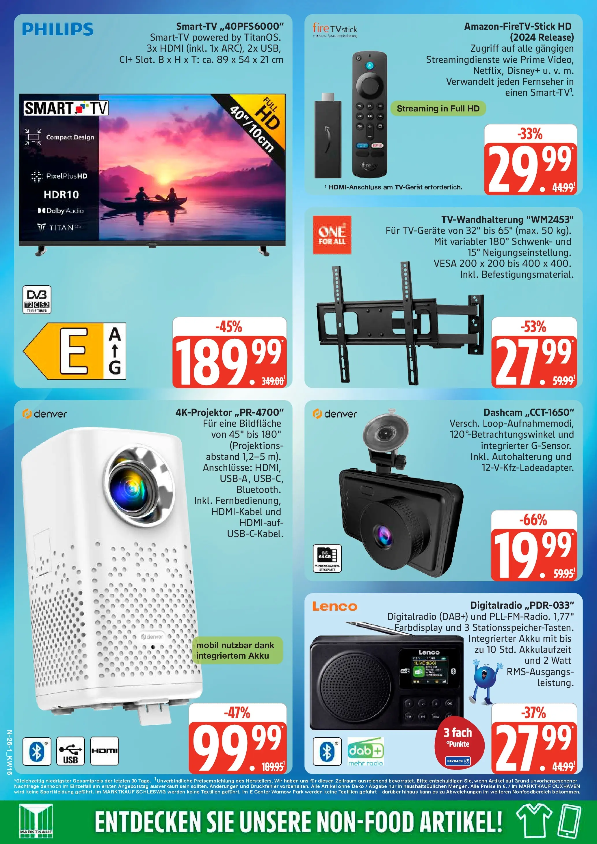 Marktkauf Prospekt Cuxhaven	 (ab 13.04.2026) » Angebote online | Seite: 26 | Produkte: Philips, Fernseher, Audio, Radio