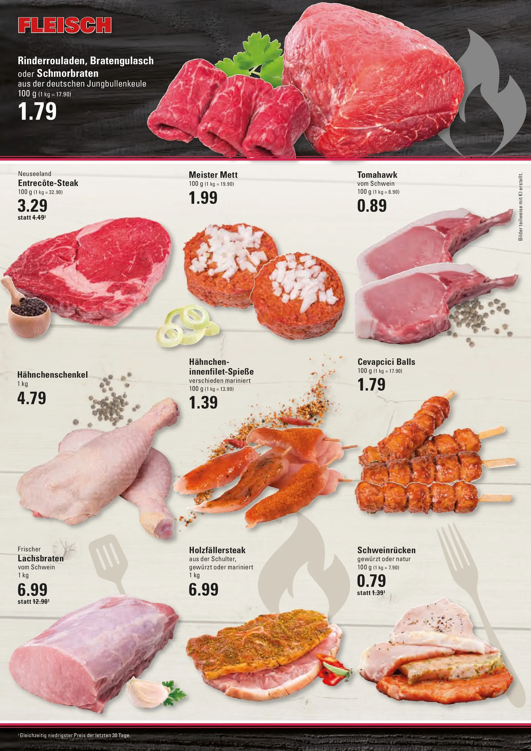 Angebote (ab 13.04.2026) » Angebote online | Seite: 4 | Produkte: Hahnchen, Hahnchenschenkel, Cevapcici, Bilder