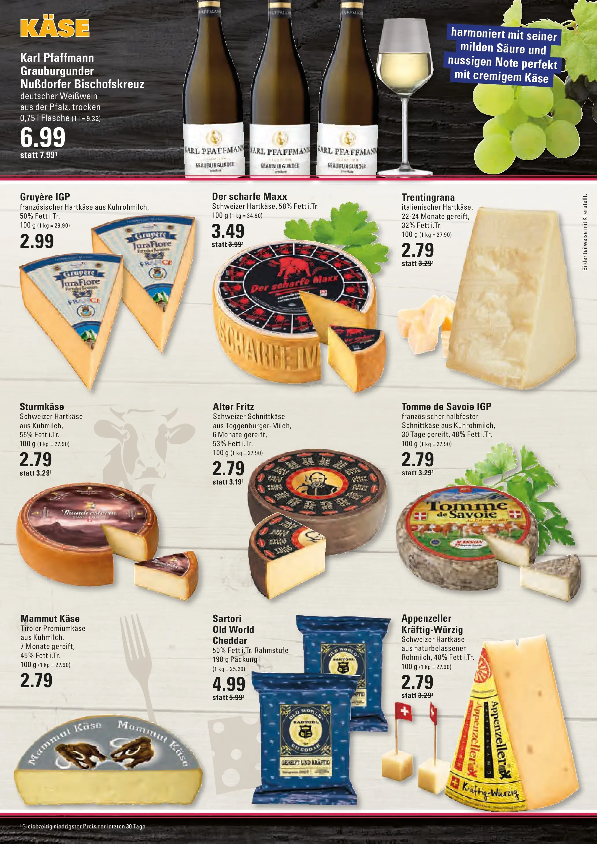 Angebote (ab 13.04.2026) » Angebote online | Seite: 7 | Produkte: Käse, Weißwein, Bilder