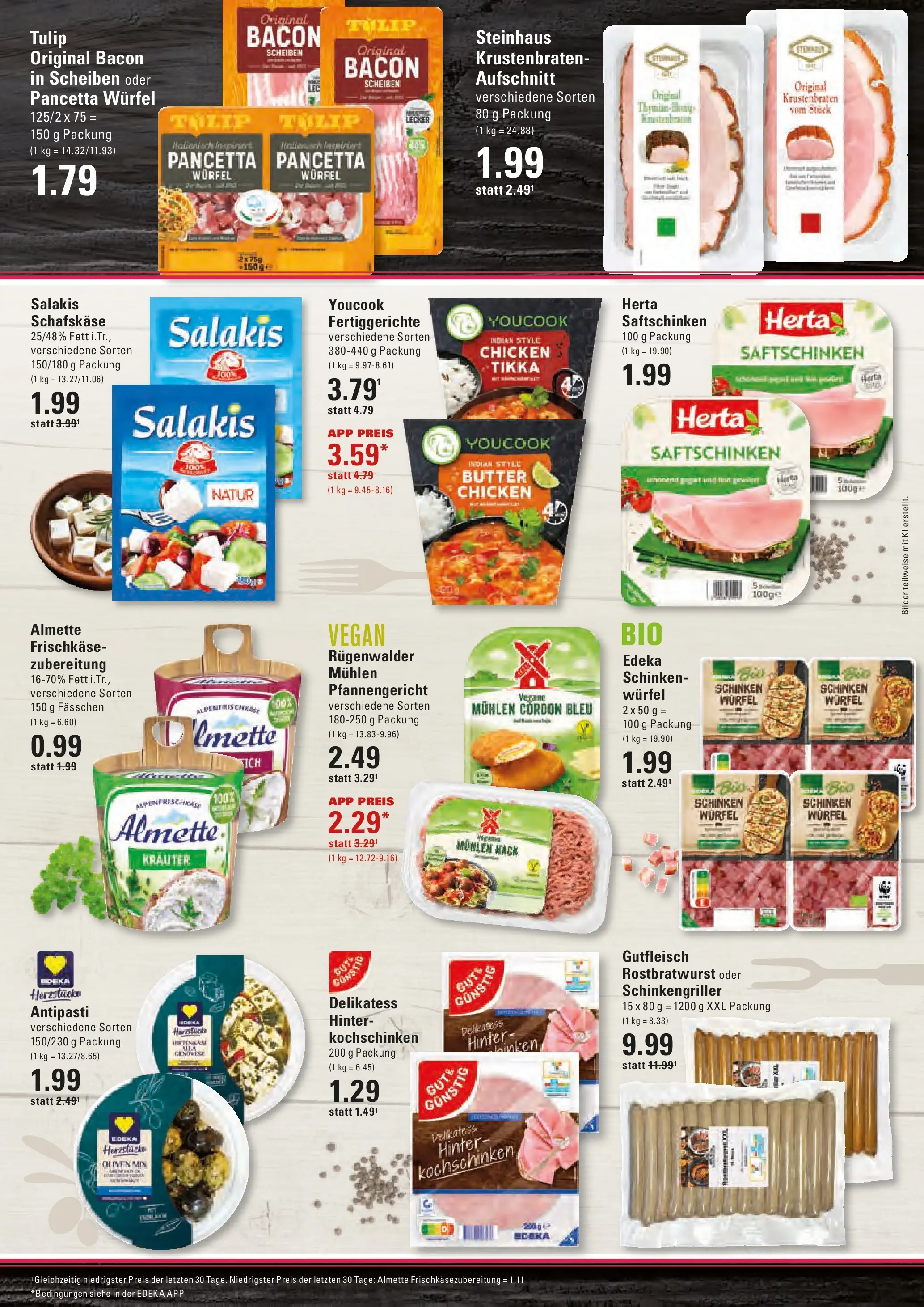 Angebote (ab 13.04.2026) » Angebote online | Seite: 9 | Produkte: Butter, Krustenbraten, Fertiggerichte, Schafskase