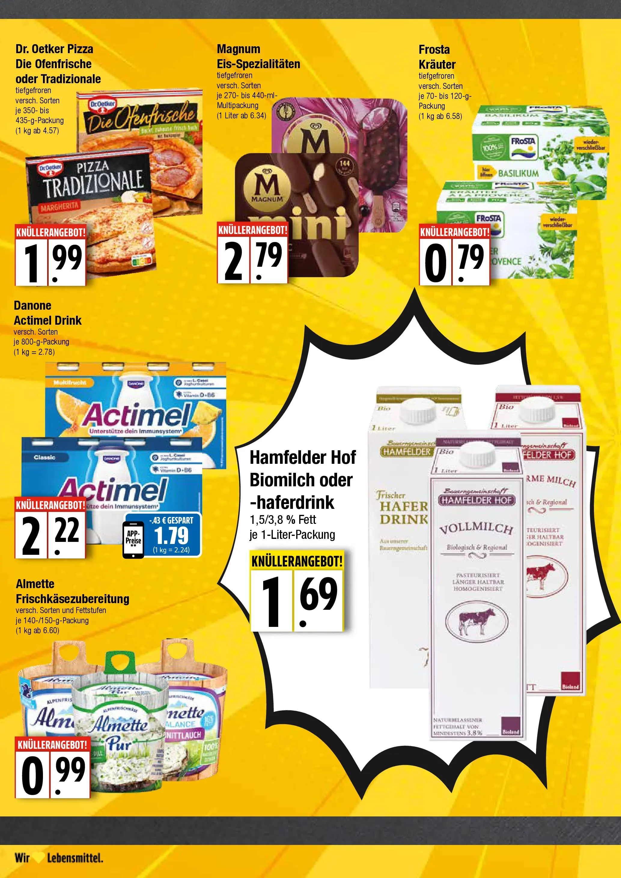 Edeka prospekt Hamburg	 (ab 13.04.2026) » Angebote Online | Seite: 6 | Produkte: Almette, Frosta, Haferdrink, Pizza