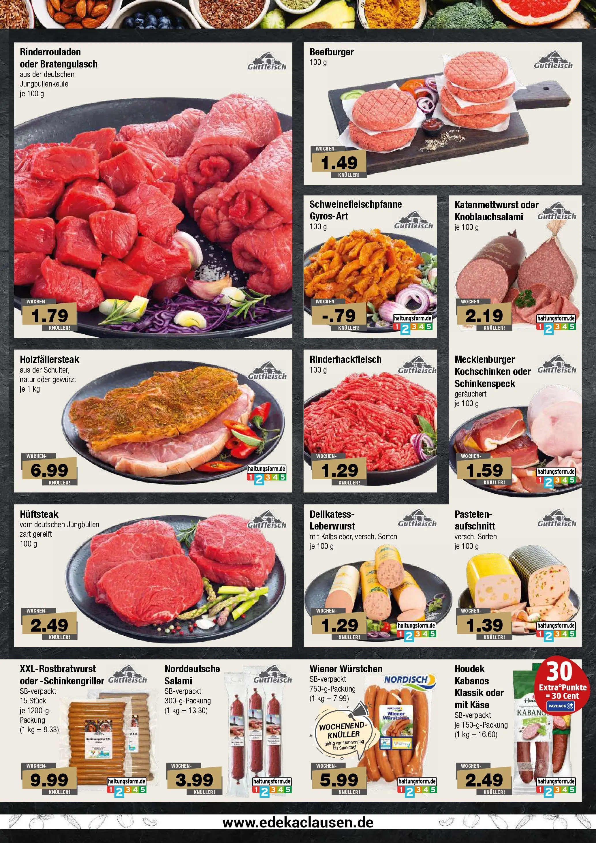 Edeka prospekt Hamburg	 (ab 13.04.2026) » Angebote Online | Seite: 3 | Produkte: Rinderrouladen, Wiener wurstchen, Käse, Salami