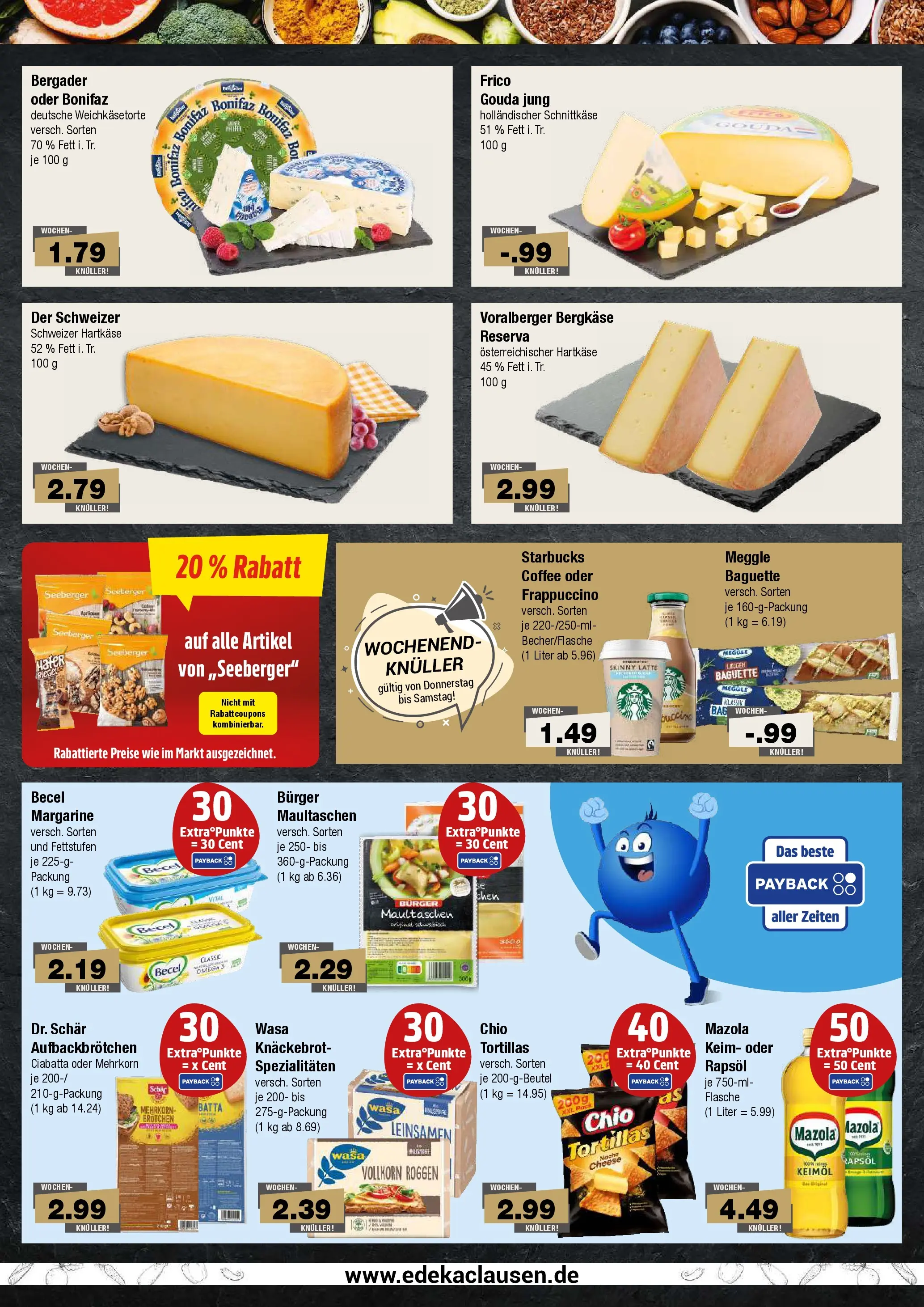 Edeka prospekt Hamburg	 (ab 13.04.2026) » Angebote Online | Seite: 4 | Produkte: Rapsöl, Starbucks, Burger, Maultaschen