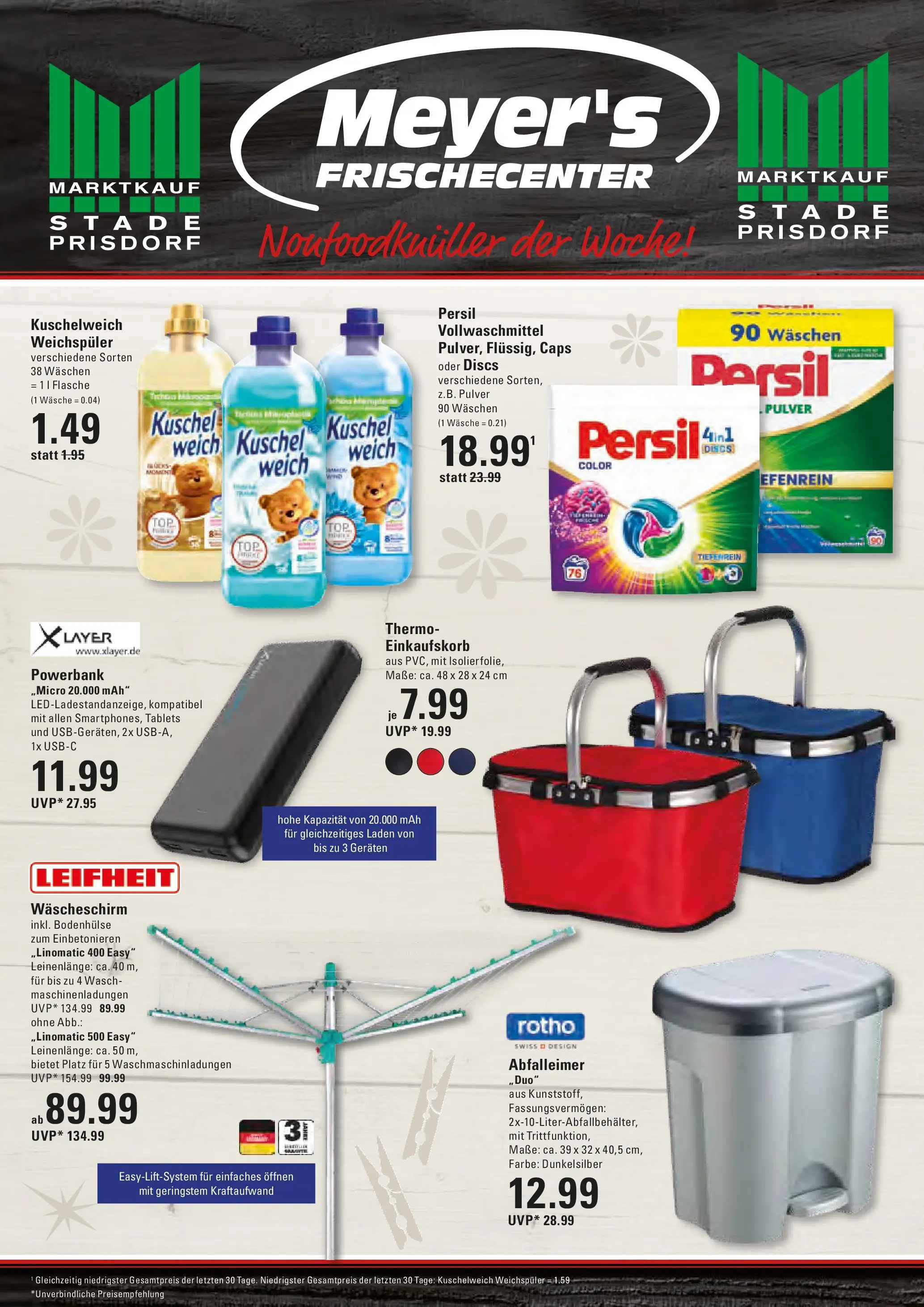 Angebote (ab 13.04.2026) » Angebote online | Seite: 16 | Produkte: Abfalleimer, Weichspüler, Powerbank, Persil